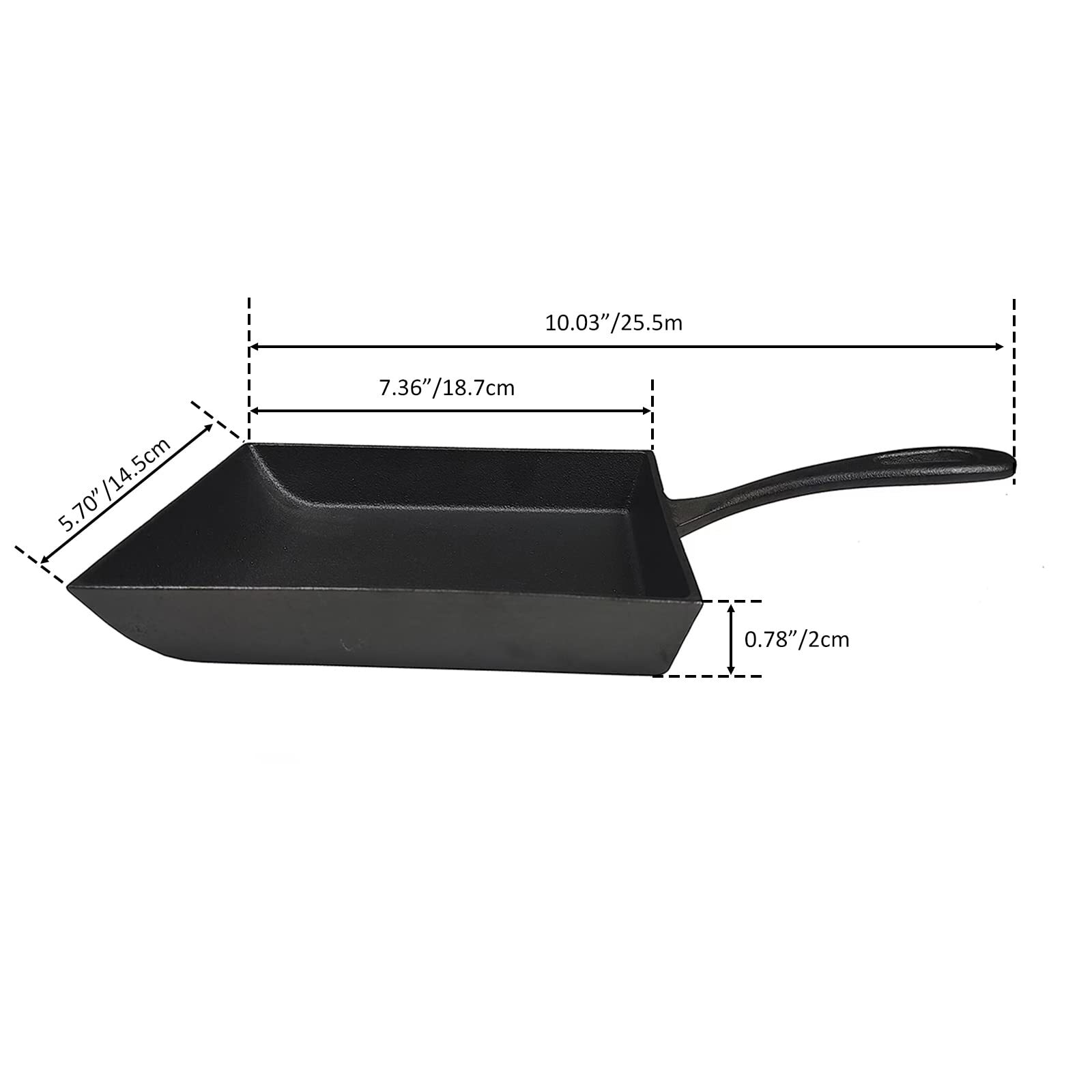 Japanese Omelette Pan Cast Iron Rectangle Egg Pan Tomagoyaki Pan Rolled Eggs Pre
