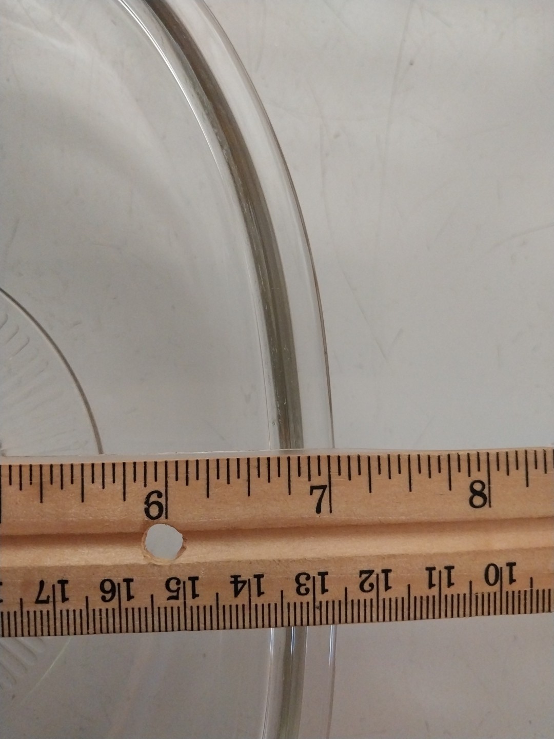 Vtg Clear Glass Replacement PYREX Oval Lid F12 C Casserole Dish