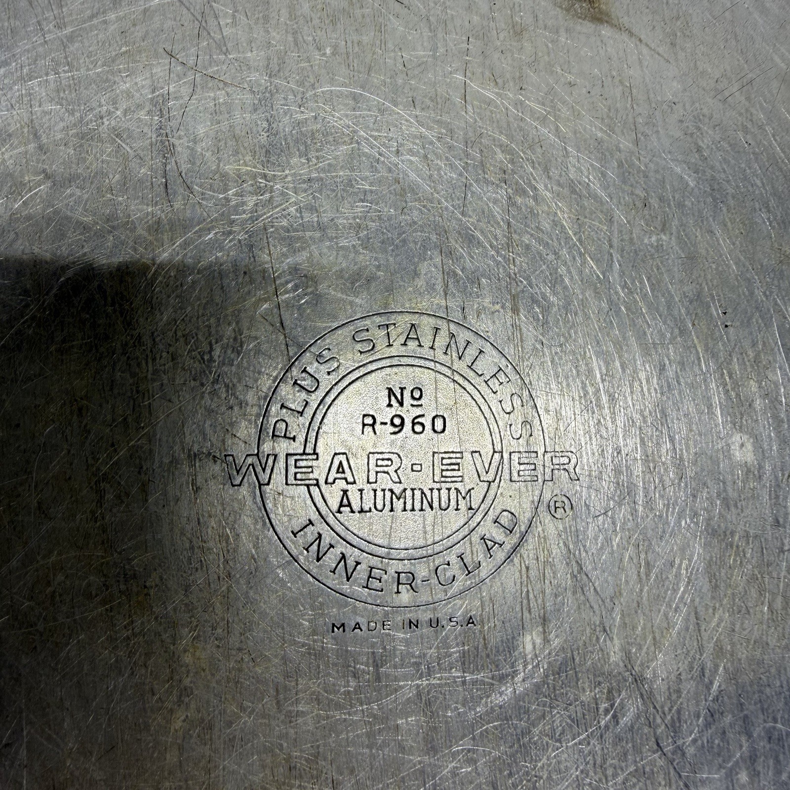 WEAR-Ever R-960 10 Frying Skillet Pan Lid Inner-Clad Plus Stainless USA ALUMINUM