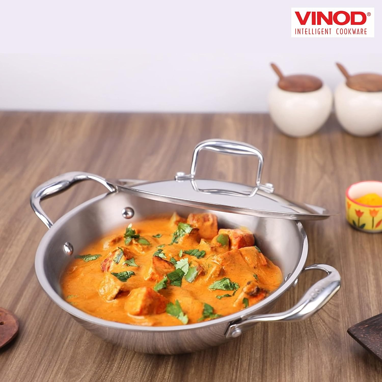 Platinum Triply Stainless Steel Kadai 30Cm – Induction & Electric Friendly
