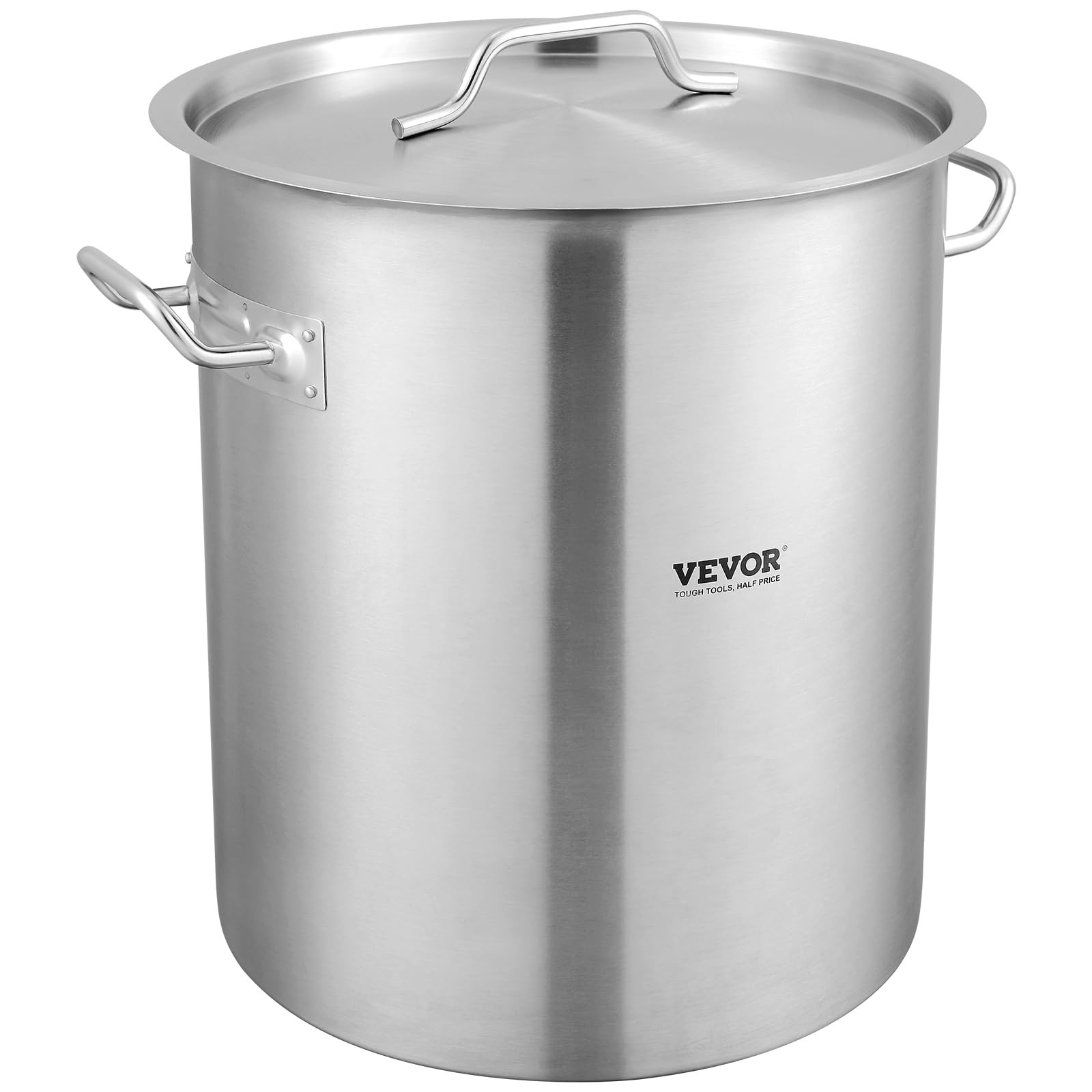 VEVOR 42 Qt Stainless Steel Stockpot, Commercial Cookware, Large Sauce Pot