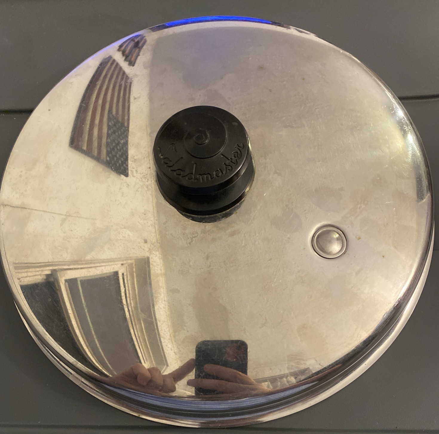 Saladmaster Vapo Lid 10 3/8 Replacement Stainless Steel Steam Vented Lid Only