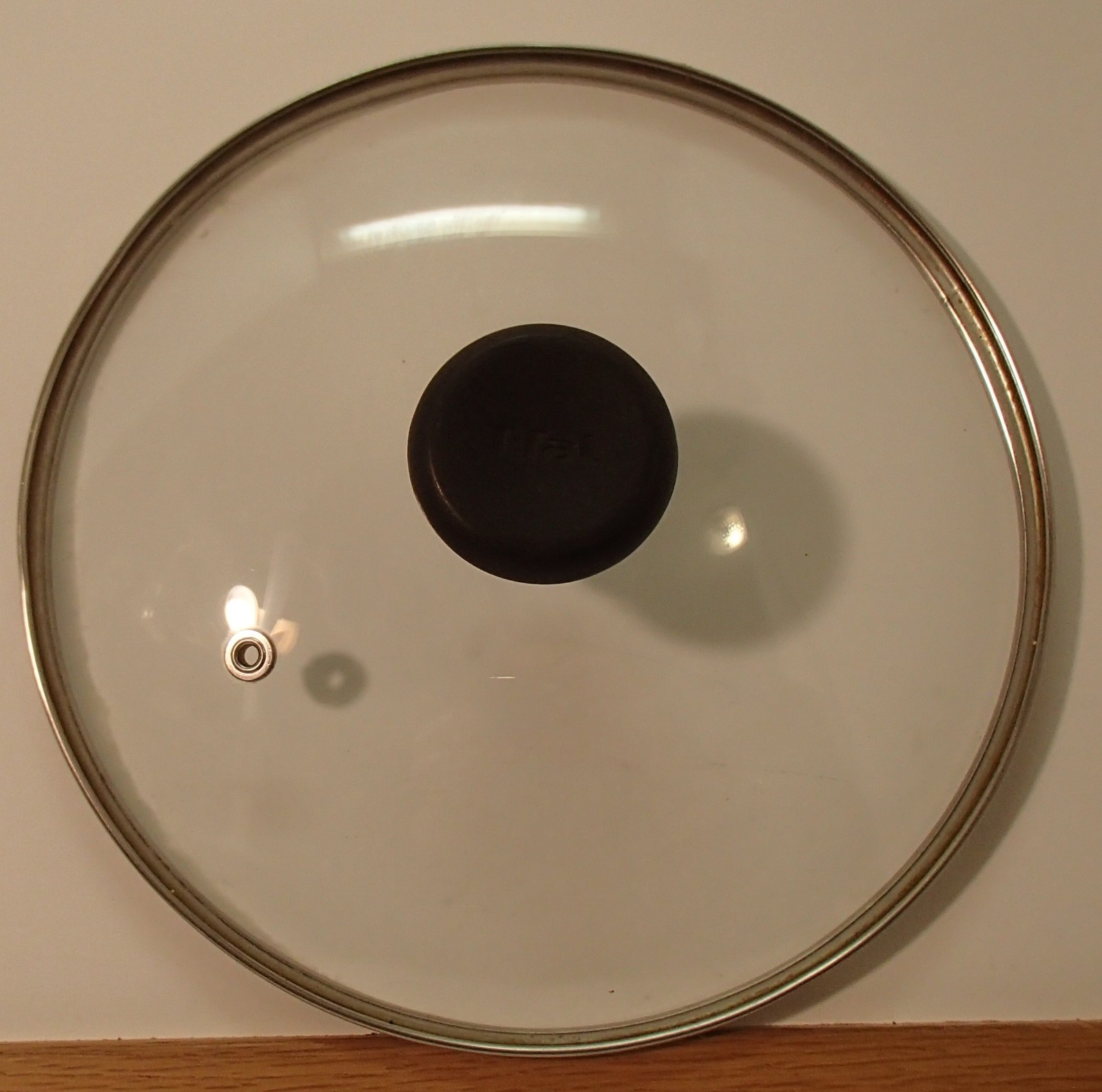 T-Fal Glass Vented Pot Lid Replacement Part ~ Stainless Steel Rim 9.25″ diameter