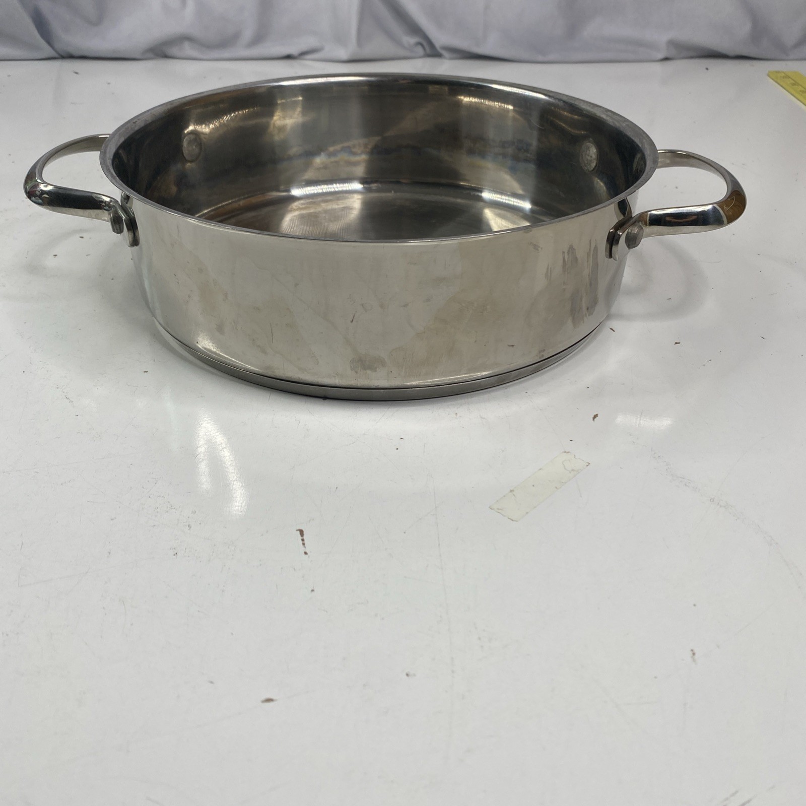 Wolfgang Puck Bistro Collection 10″ Casserole Stainless Steel Pan 3″ Deep