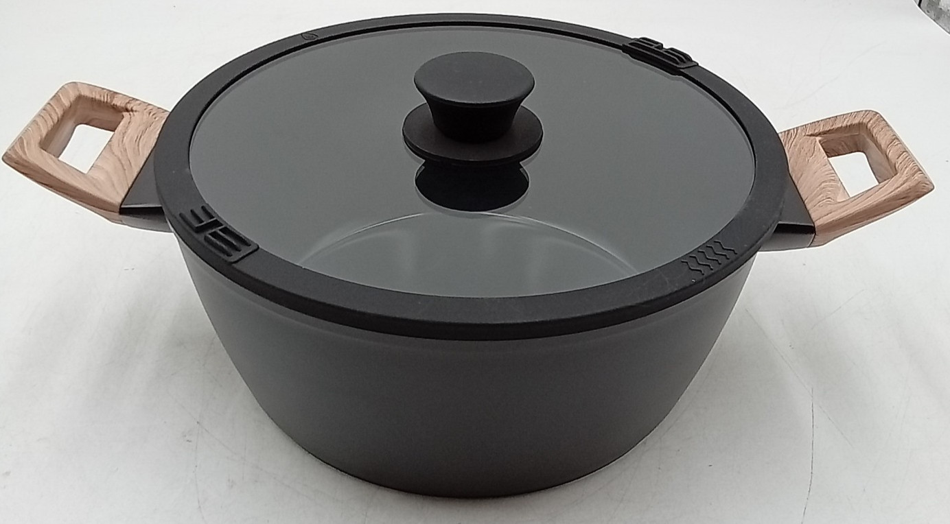 Bazova 19 Pcs Pots and Pans Set Non Stick Ceramic Cookware Set Black