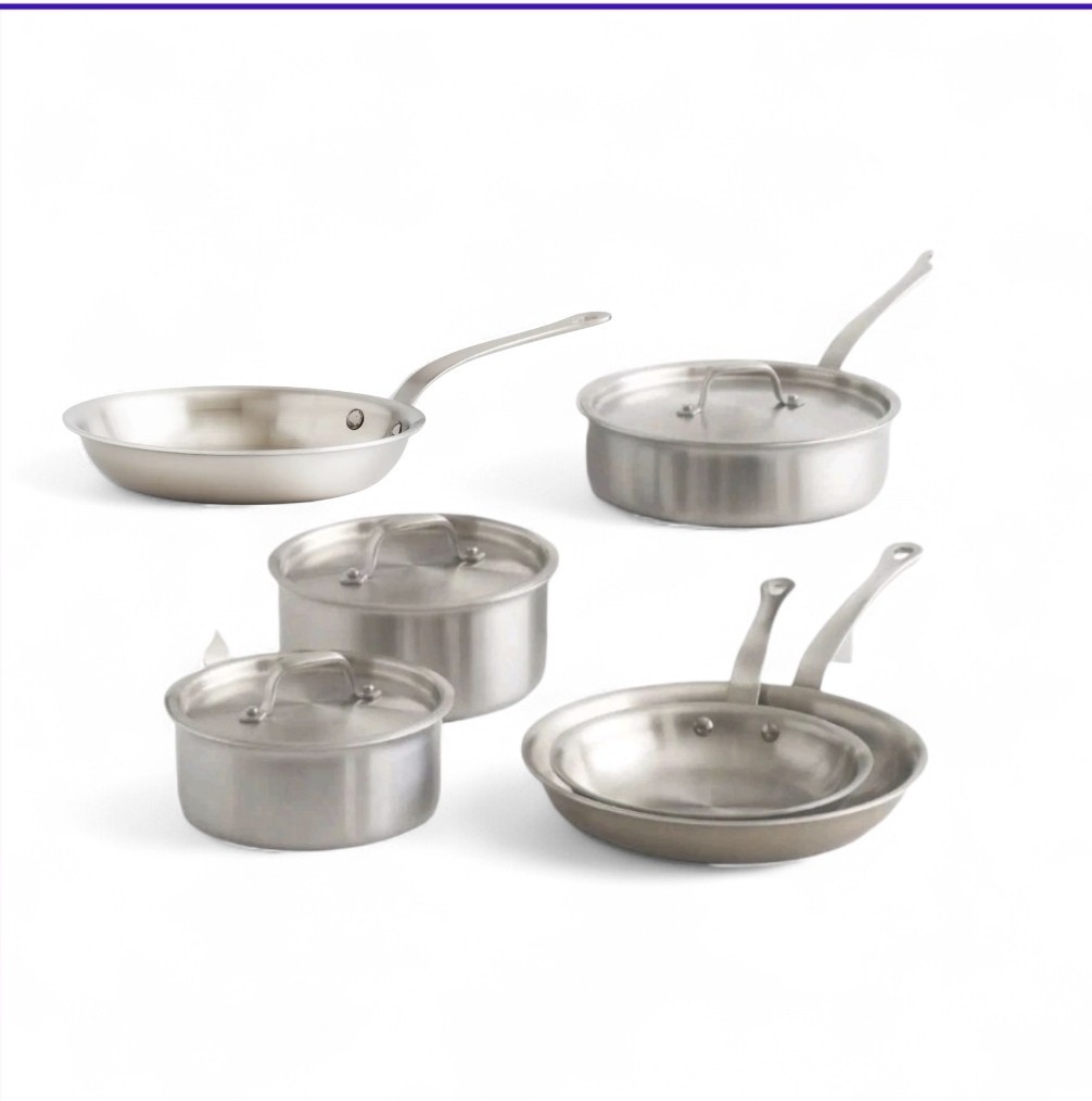 NWOT! Quince 9 Piece Set- 5ply Stainless Steel Non-Toxic Cookware! (S7)