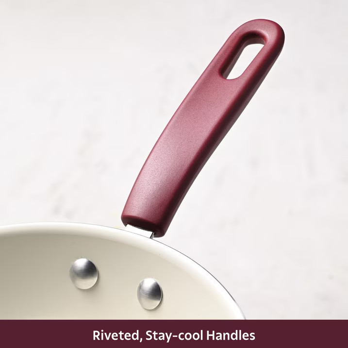Tramontina Ceramaware 20-Piece Ceramic Nonstick Cookware Set, Wine
