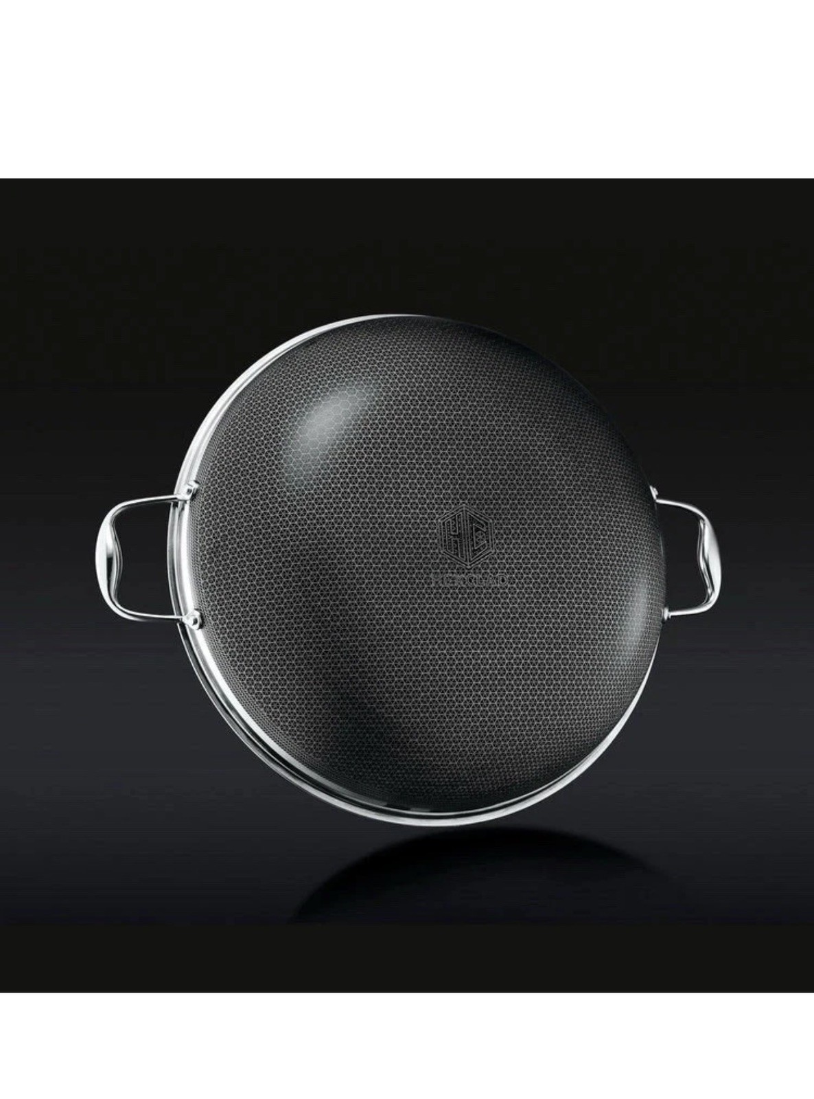 HexClad Hybrid Nonstick 14-Inch Wok with Steel Lid NEW in the Box