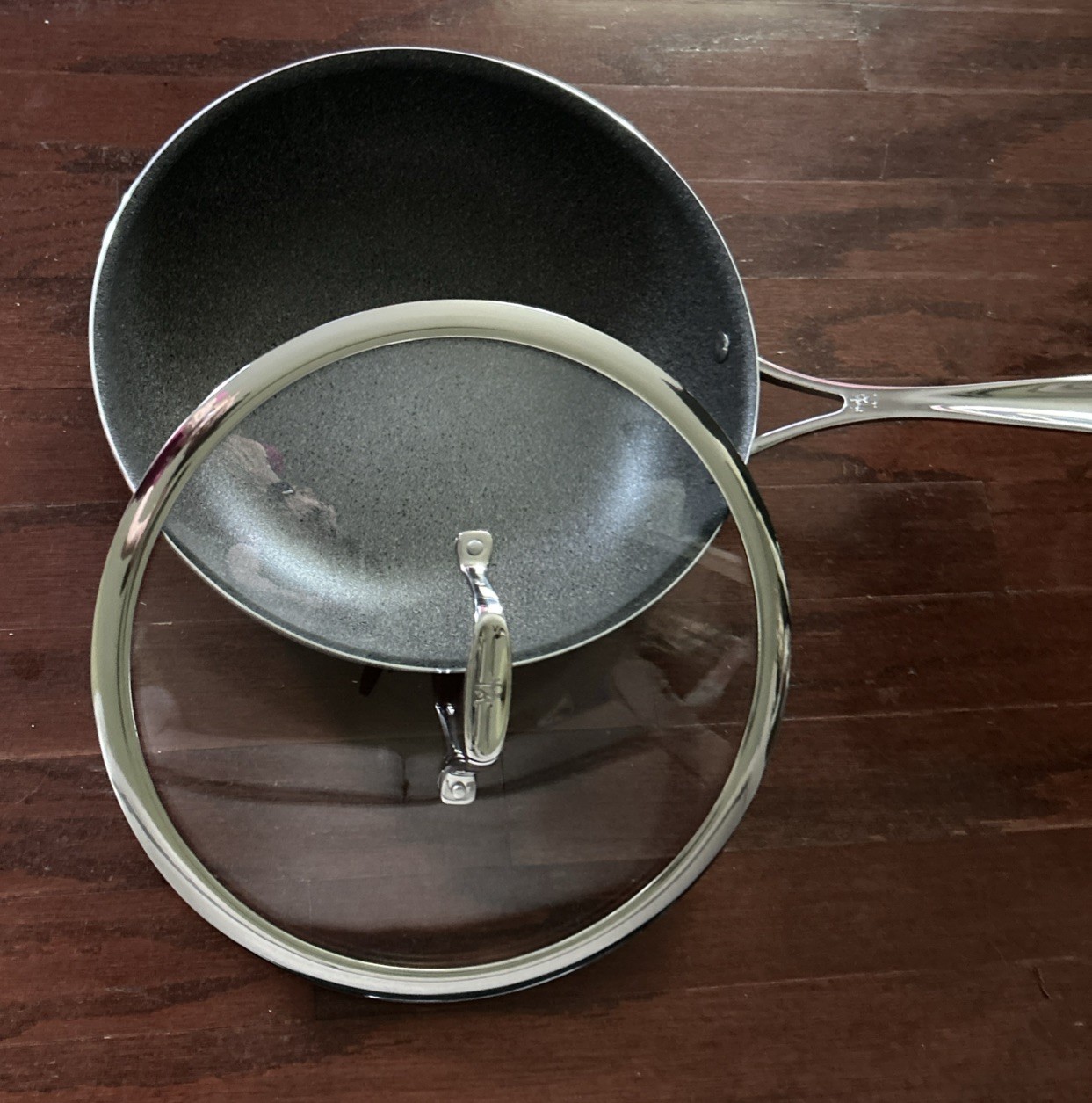 Henckels Capri Ceramic 11-inch Aluminum Ceramic Nonstick Perfect Pan with Lid