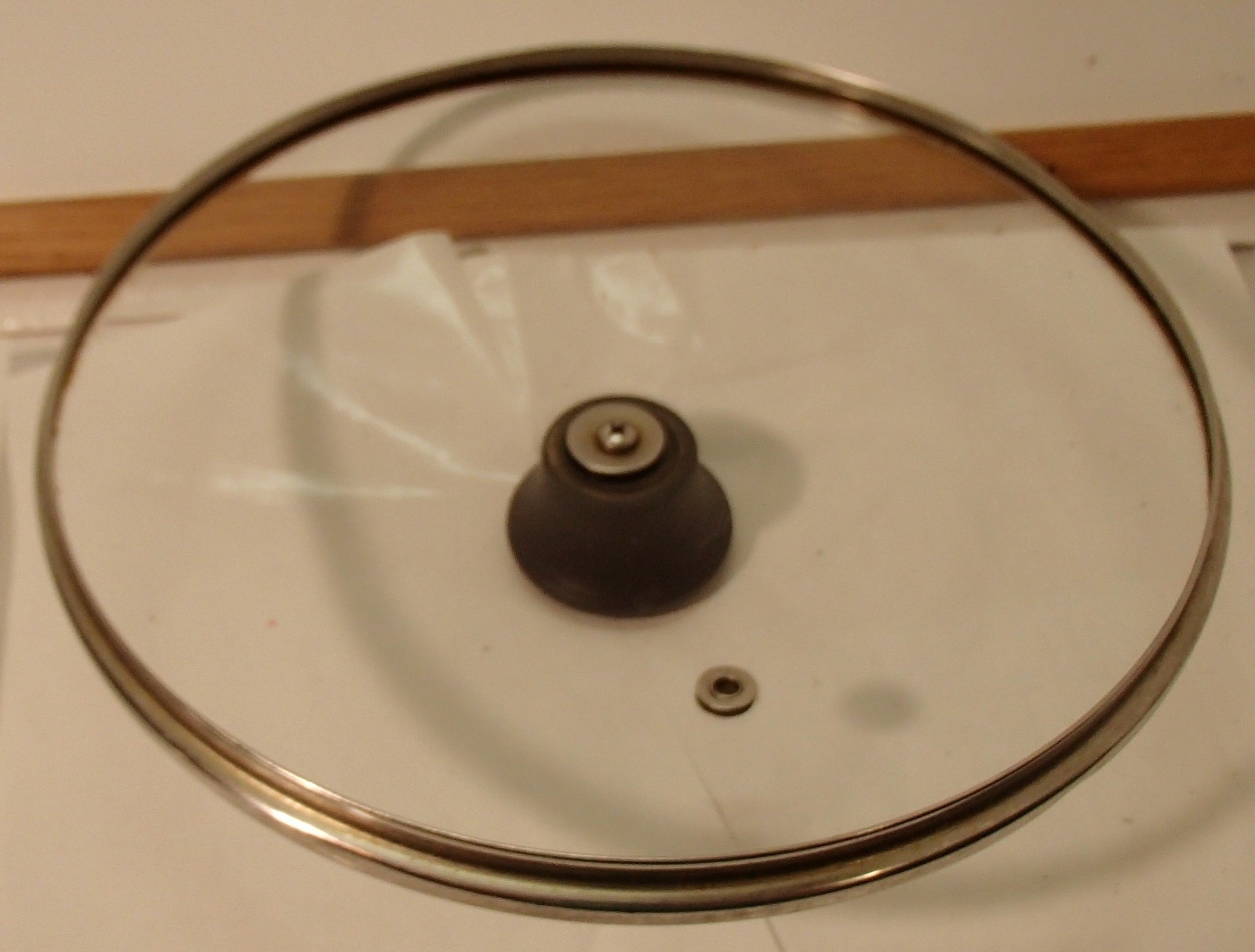 T-Fal Glass Vented Pot Lid Replacement Part ~ Stainless Steel Rim 9.25″ diameter