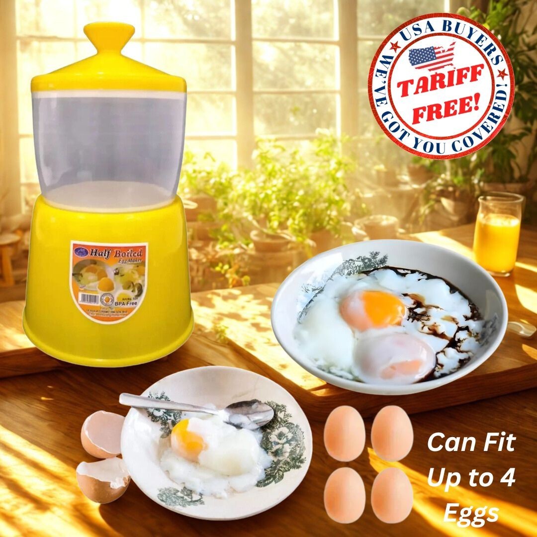 Half Boiled Egg Maker Malaysian Recipe Original Made in Malaysia Yellow Color