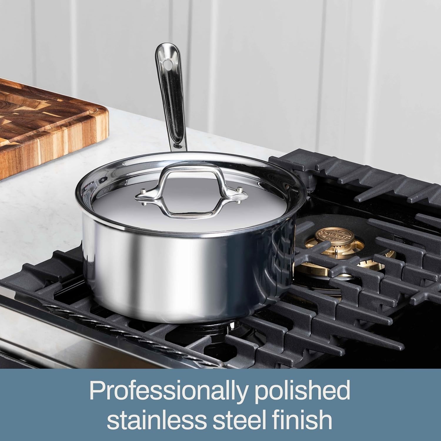 Stainless Steel Saucepan for Even Heat Distribution