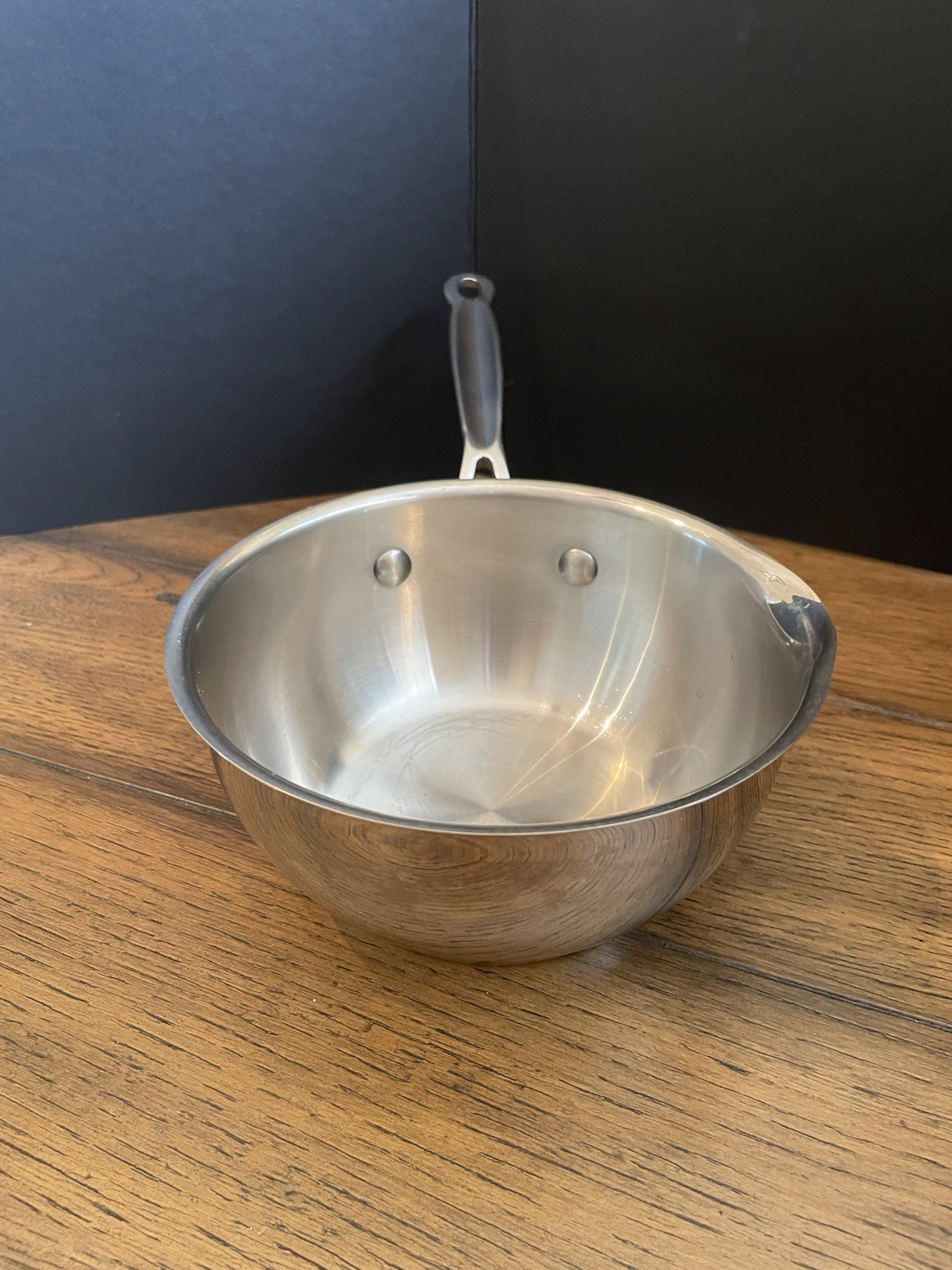 Cuisinart 1 Quart Stainless Pour Saucier Steel Sauce Pan 735-160P W/Pour Spout