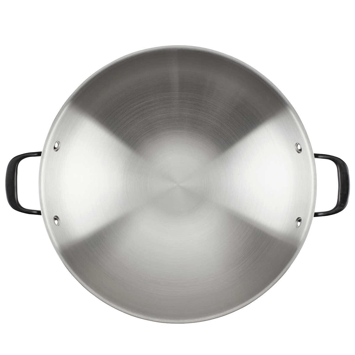 WOK KITCHENAID COOKWARE 15″ STAINLESS STEEL 5-PLY CLAD PAN INDUCTION FLAT BOTTOM