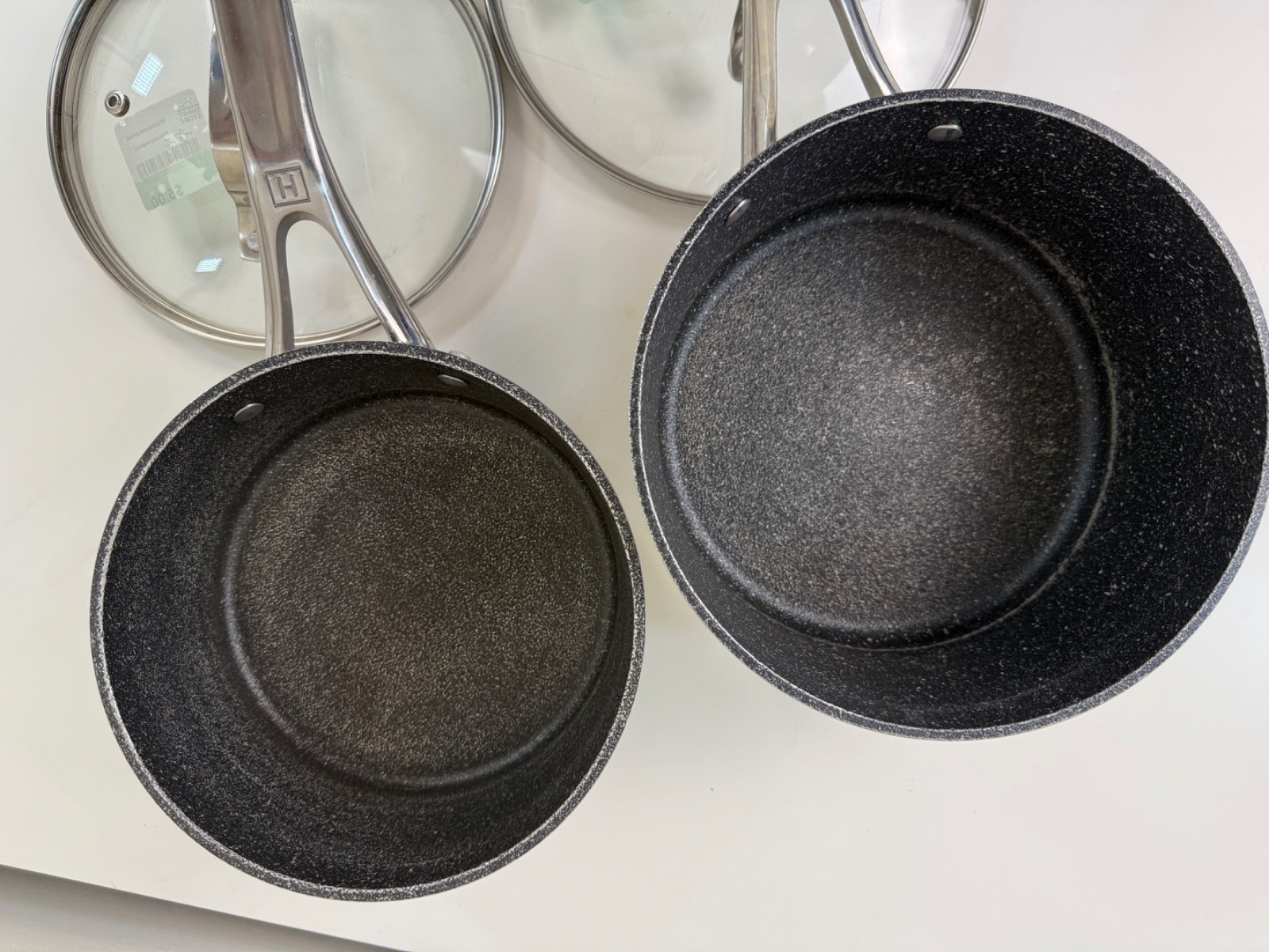 Starfrit The Rock Pot Set With Lids 2 Pieces- Non stick