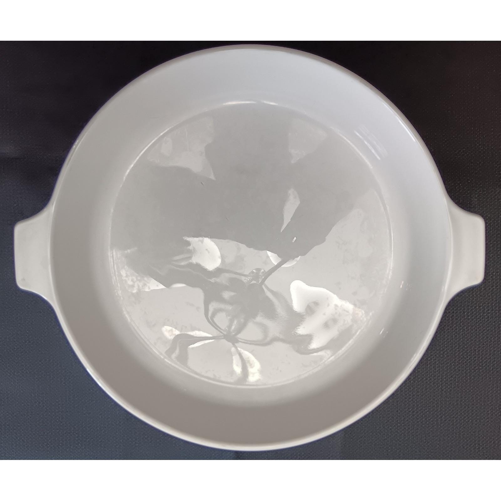Corning Ware B-10 Buffet Server 10 Inch Skillet White Pyroceram with Lid USA