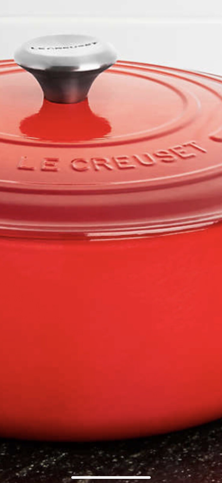~LeCreuset*NEW*9Qt*Signature Round French Dutch Oven – Cerise, Red Color…