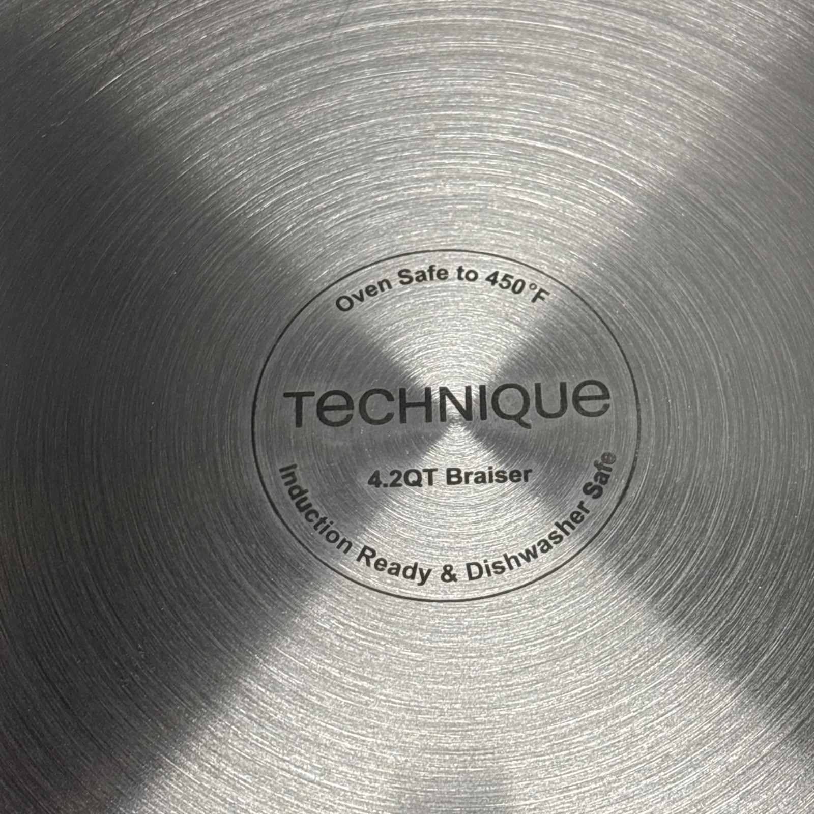 Technique 4.2-qt Nonstick Cast Aluminum Braiser w/ Glass Lid