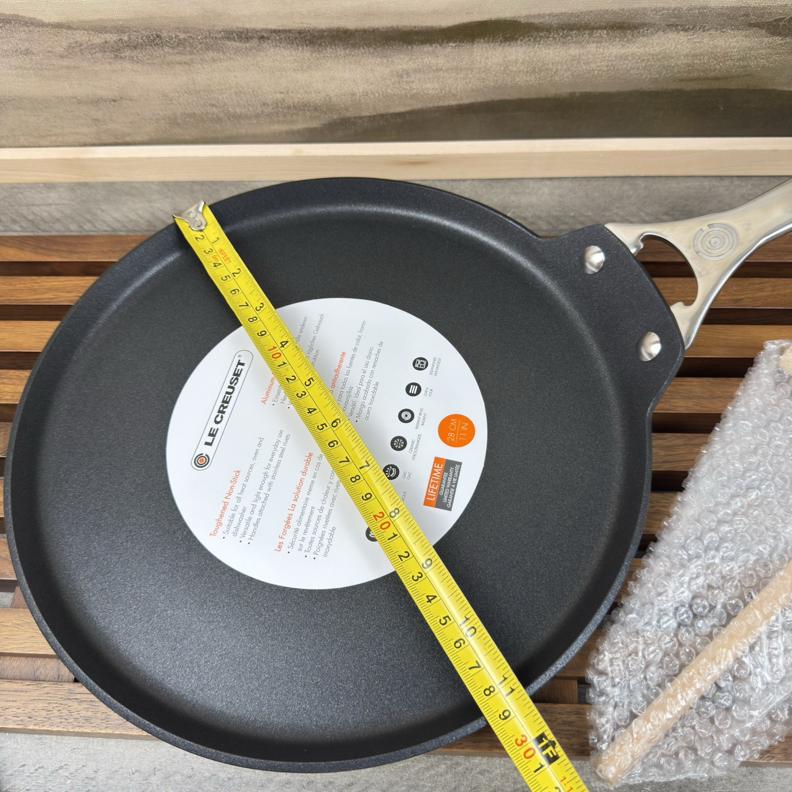 Williams Sonoma Le Creuset Toughened Nonstick PRO Crepe Pan 11” Scuffed Read