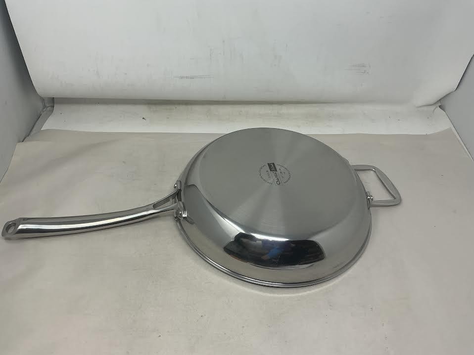 Chantal 3.Clad Tri-Ply 11 inch Stainless Steel Fry Pan, Polished Stainless Steel