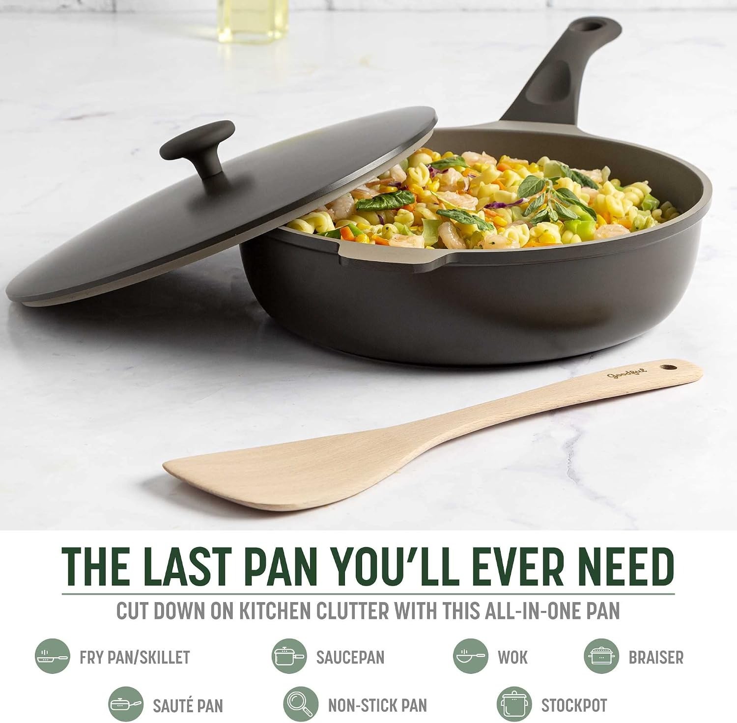 All-in-One Pan, Multilayer Nonstick Cookware Set, High-Performance Constructi…