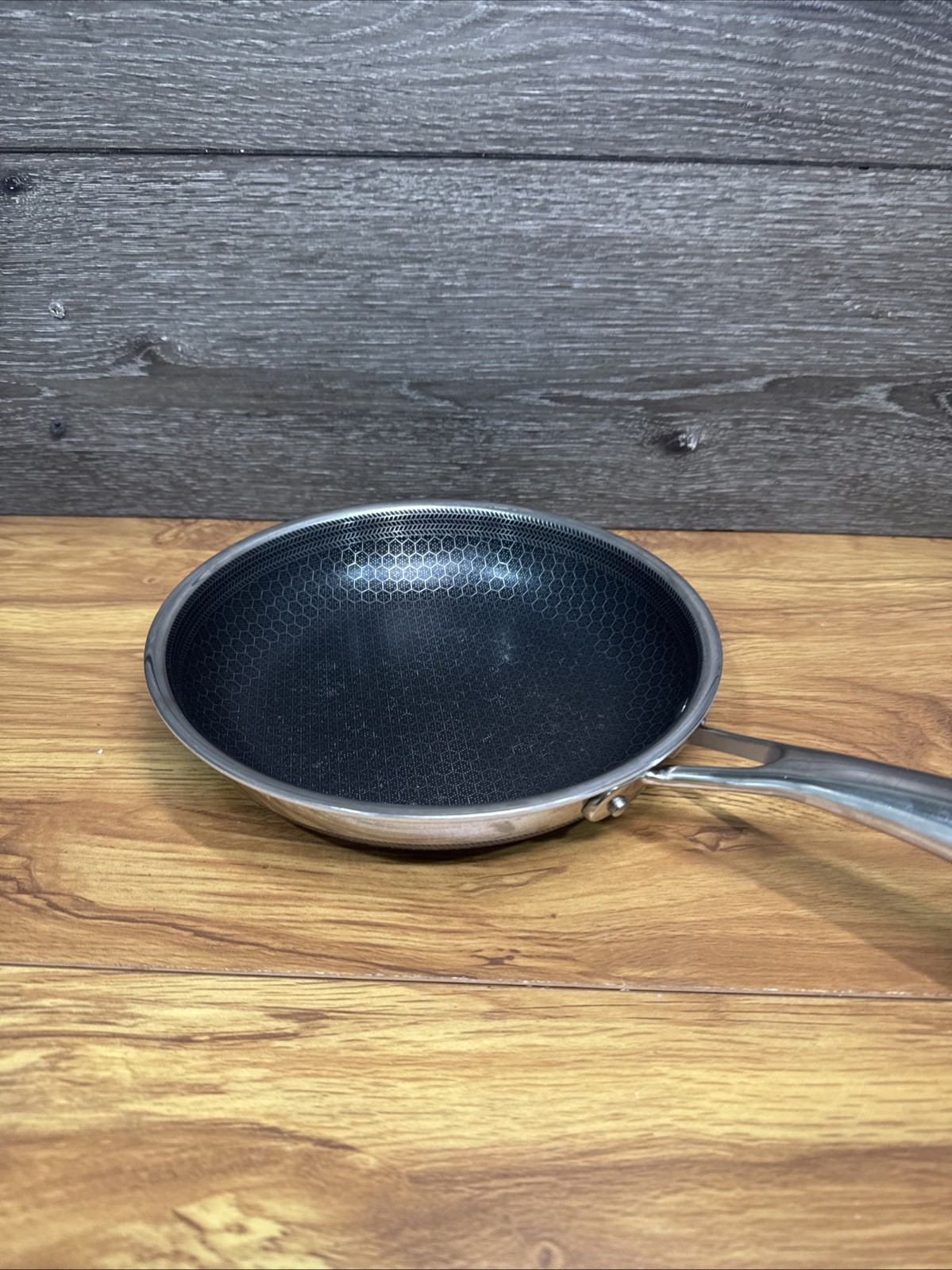 HexClad Hybrid Stainless Steel Non-Stick 8 inch Frying Pan NO Lid