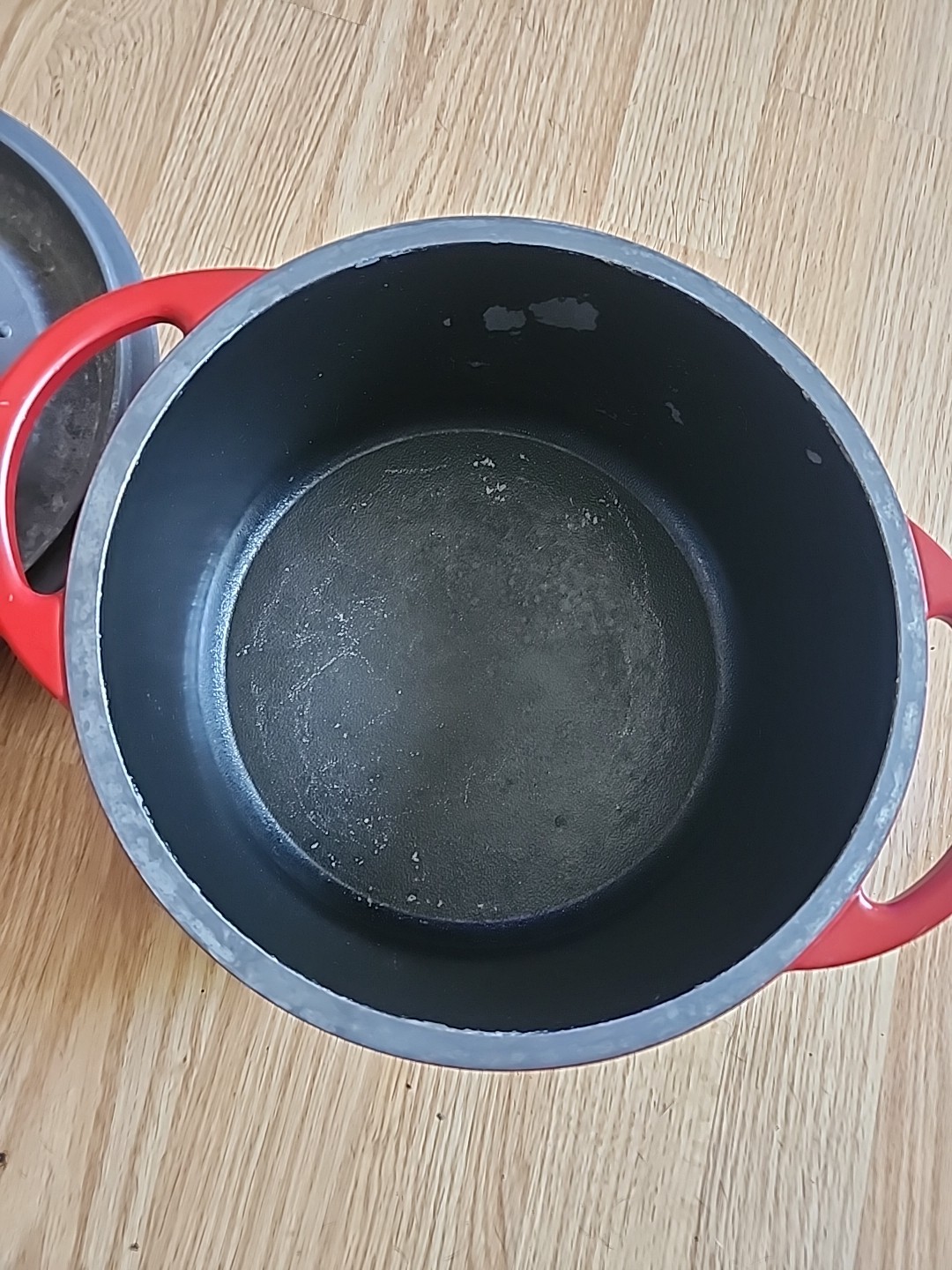 NORDIC Non-Stick Cast Aluminum 6 Qt Stockpot Dutch Oven Roaster Fry Pan Lid USA