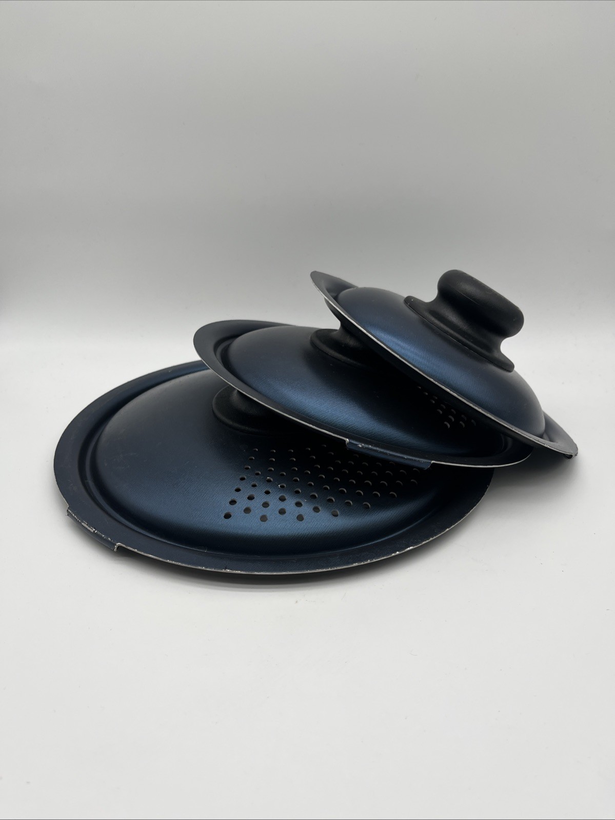 3 Piece Set Tramontina Stock Pot Lids 9 1/2, 8 And 7 1/4 Inches Kitchenware