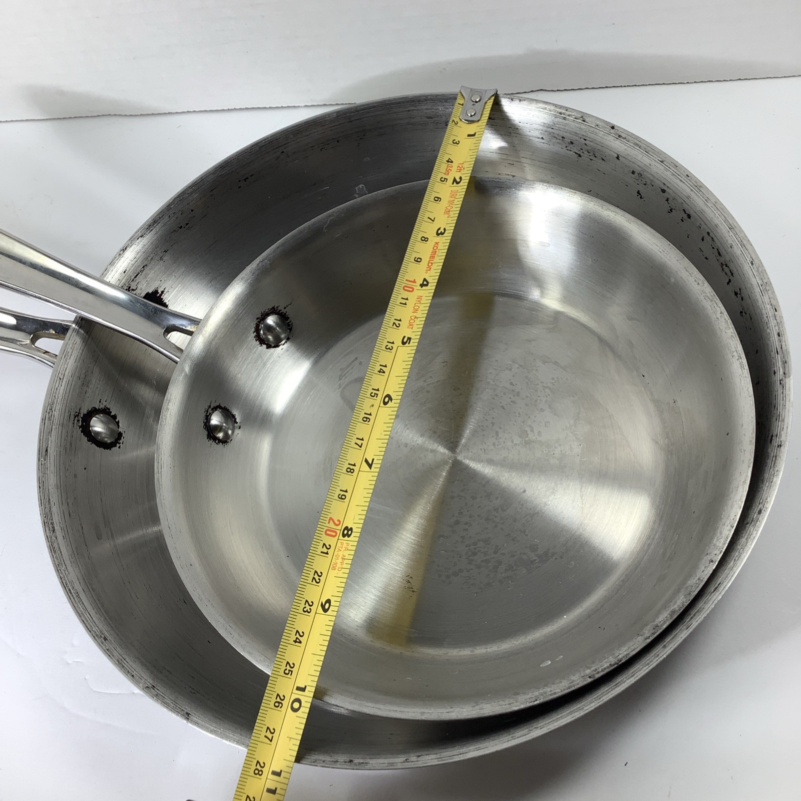 Emeril Pro-Clad Tri-Ply Stainless Steel 8in 10in Fry Pan Saute Omelet Skillet