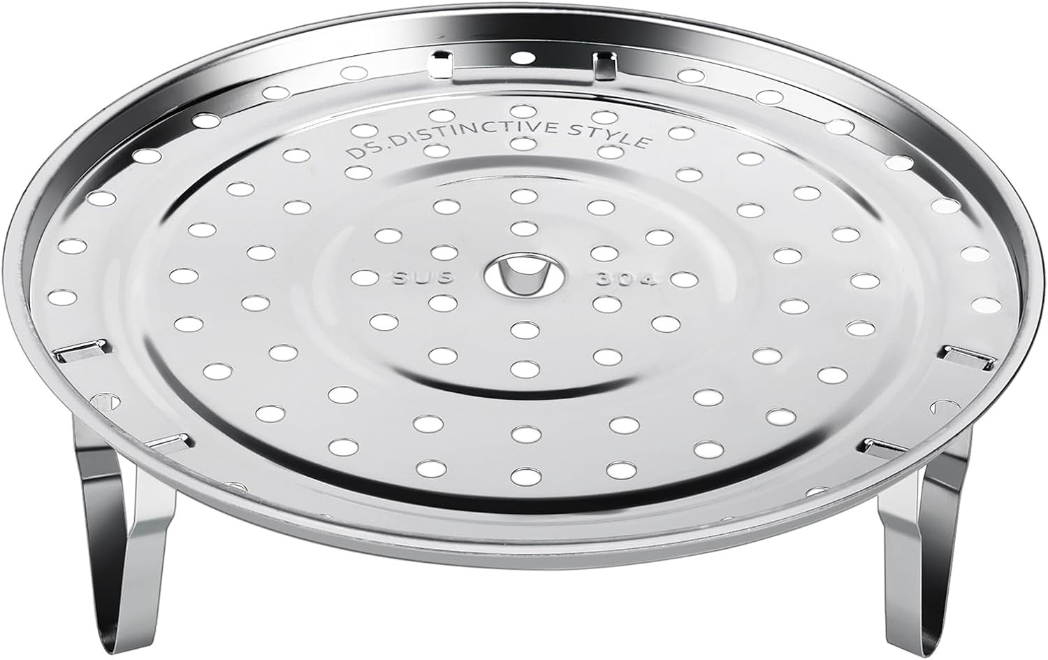 Steamer Rack 304 Stainless Steel Steaming Rack Steam Tray with Removable Legs…