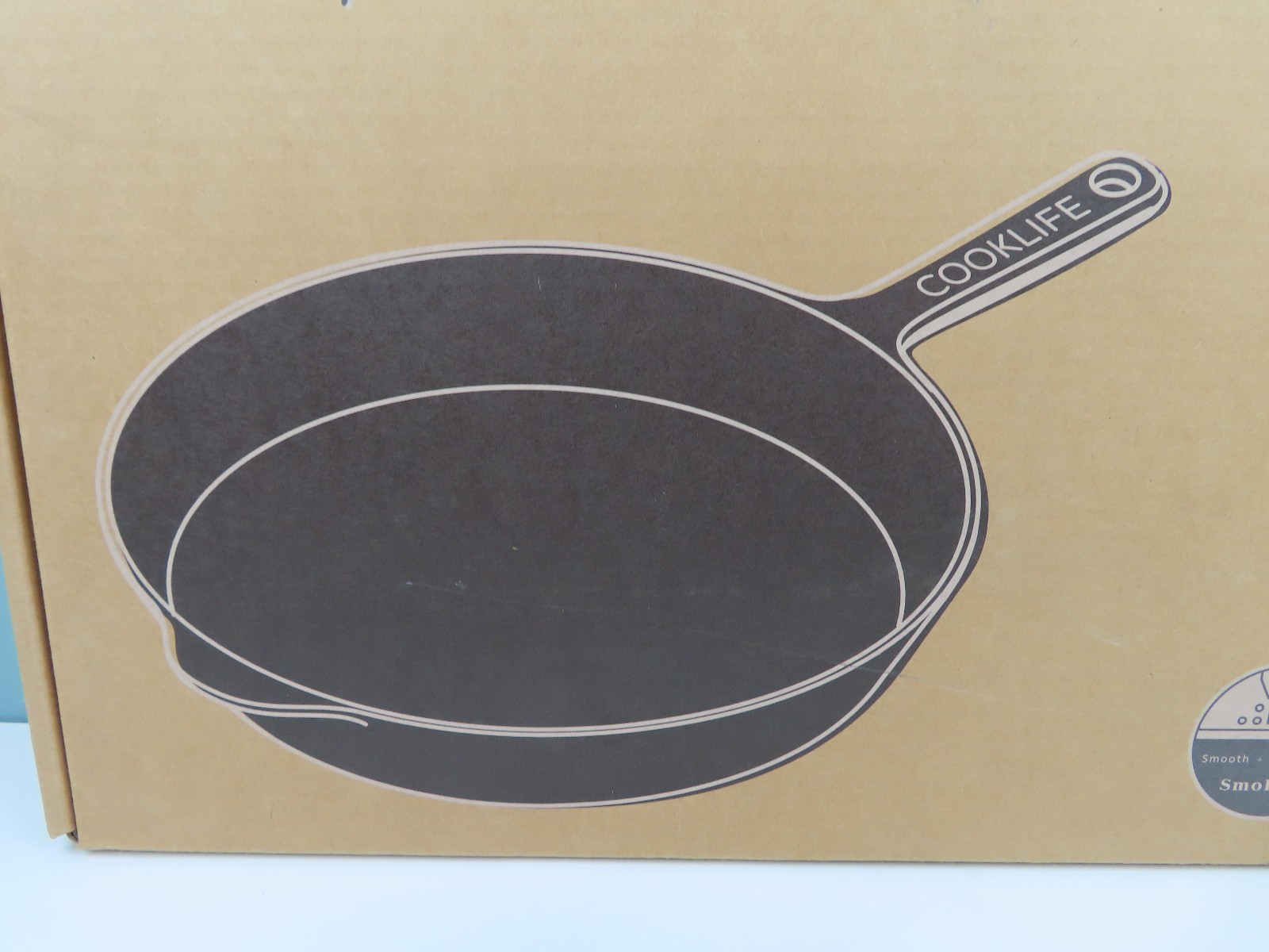 COOKLIFE 12 Inch Lightweight Pre-Seasoned Cast Iron Skillets – Smooth Polished