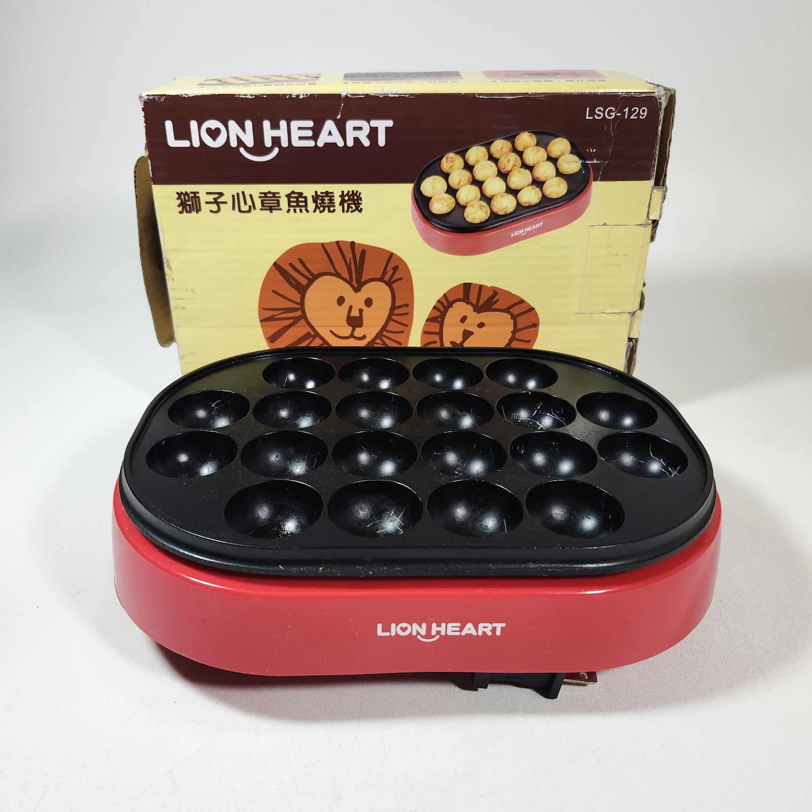 Lion Heart Takoyaki Machine LSG 129 Japanese Electric Grill Maker Cooker Kitchen