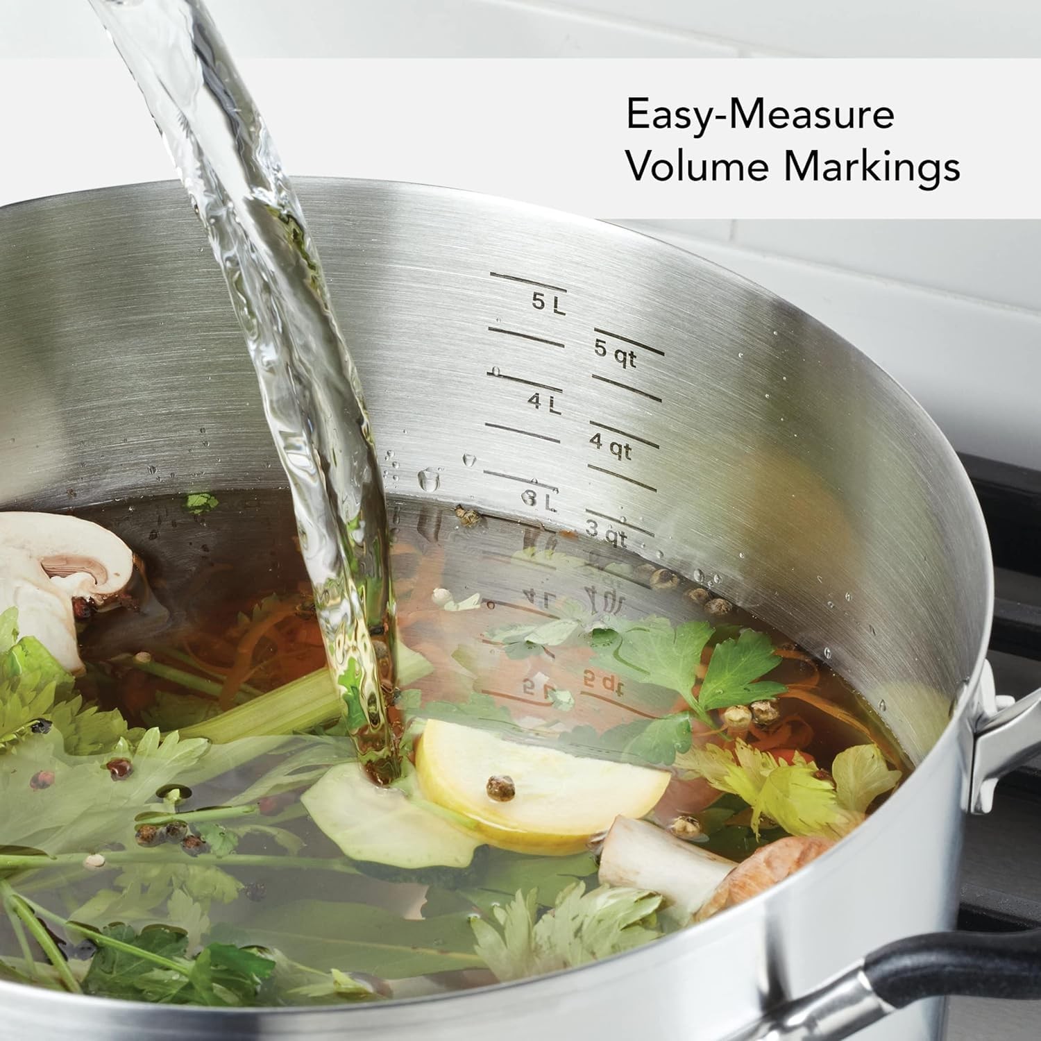 KitchenAid Stainless Steel Cookware 10 Piece, Brushed