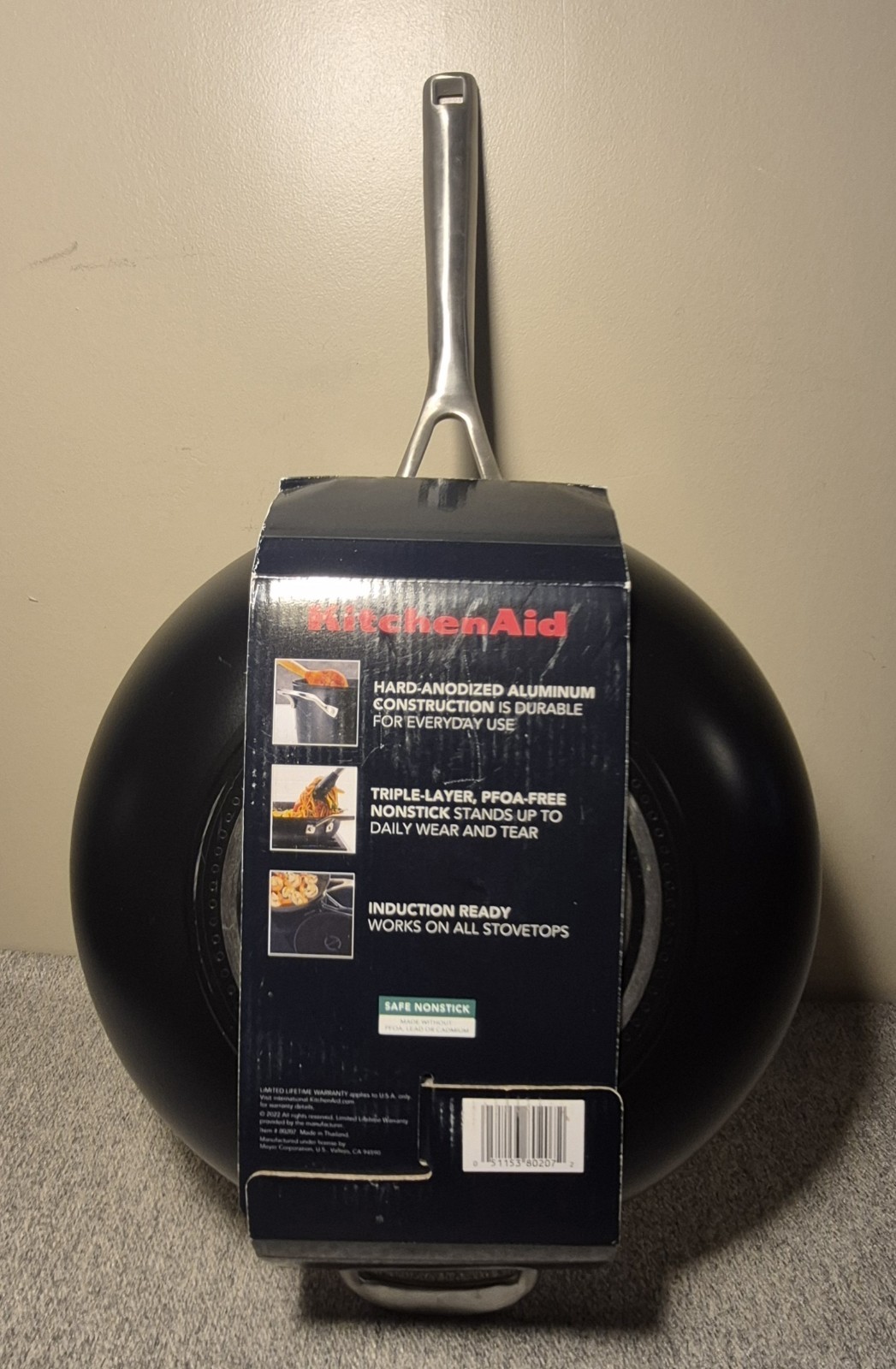 KitchenAid Hard-Anodized Aluminium 12.25″ Induction Non-stick Wok BRAND NEW