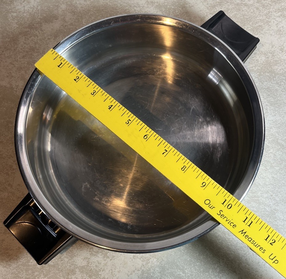 Waterless Cookware Lid 10 3/8” Skillet Stainless Steel Replacement Dome Cover