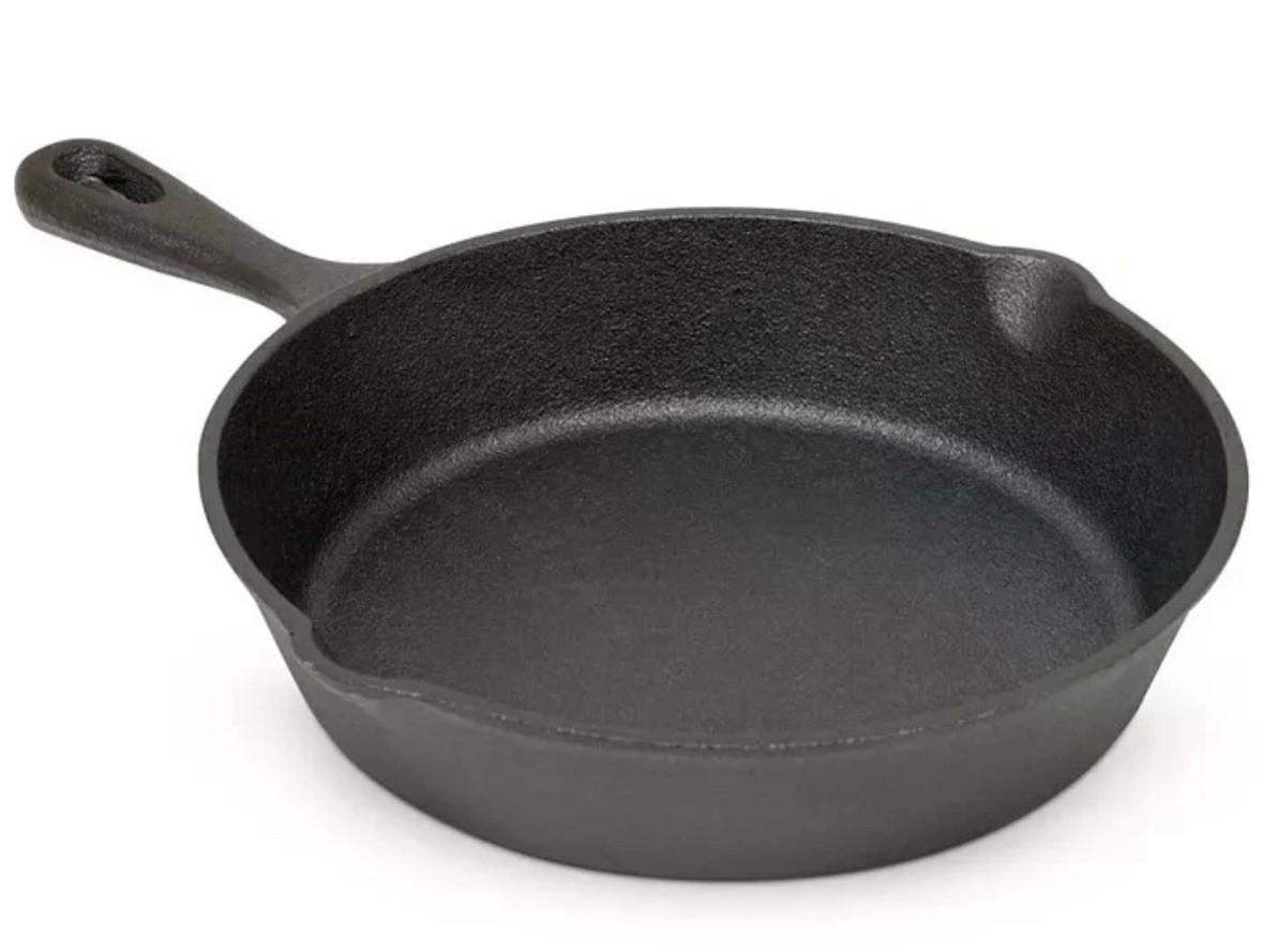 Sedona Kitchen 10” Cast Iron Skillet Oven To Table Pour Spouts On Sides New!!