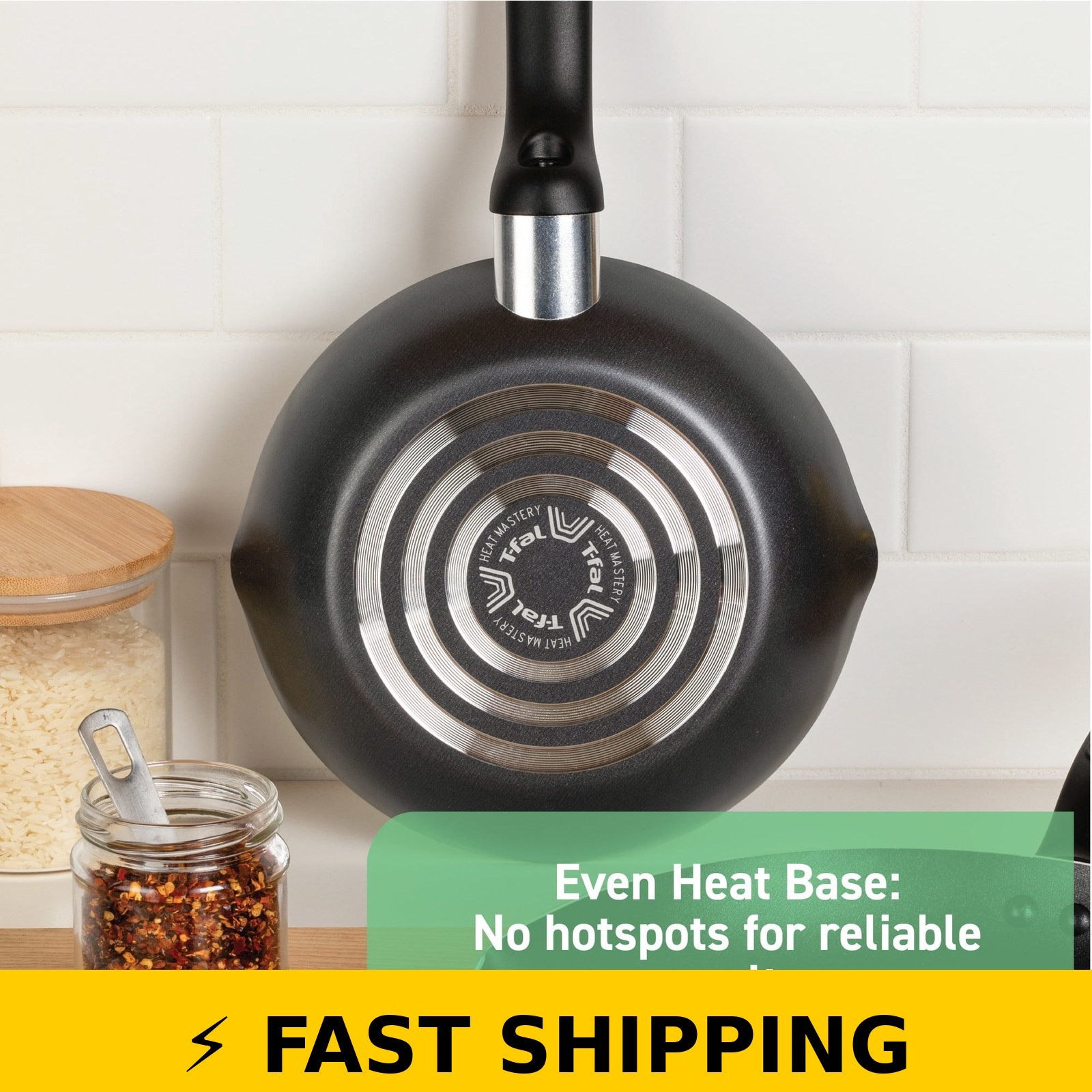 T-fal Easy Care Nonstick Cookware Set, 12 Pieces, Grey