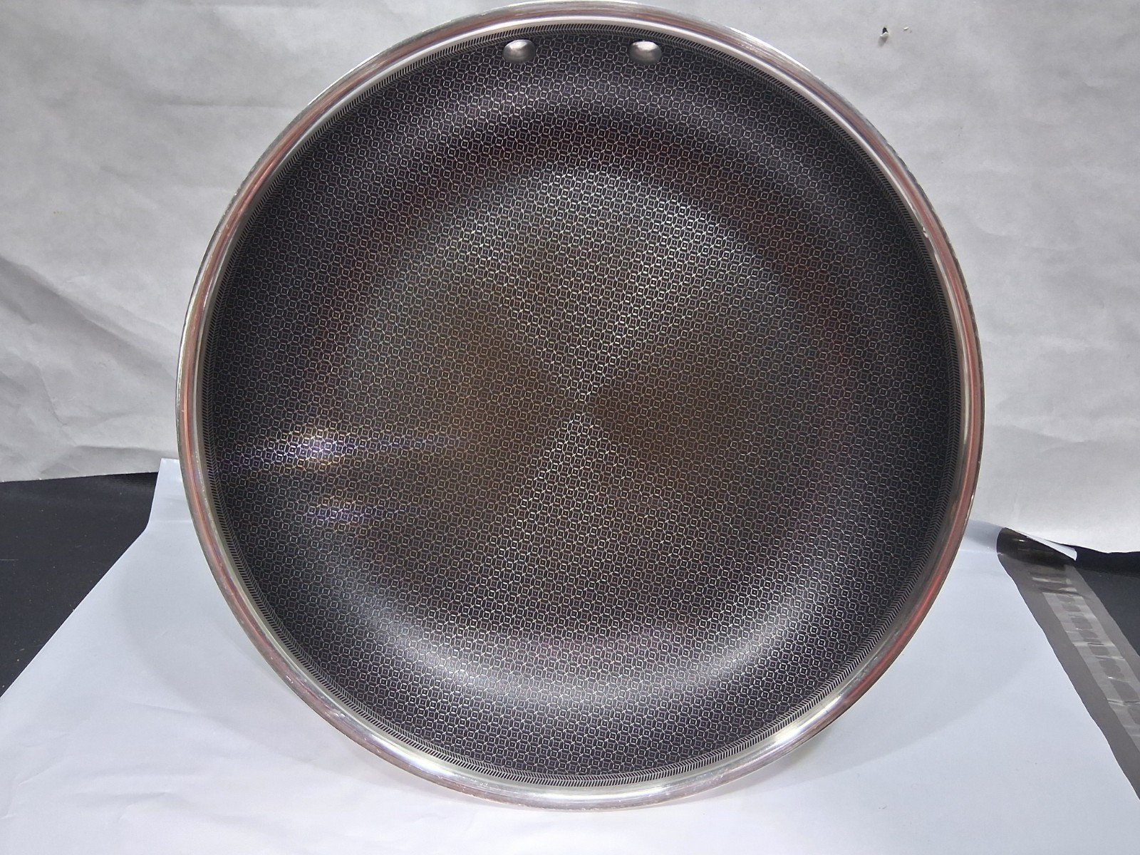 David Burke Frying Pan 12.5” Wide Tri-Ply Stainless Steel Nonstick