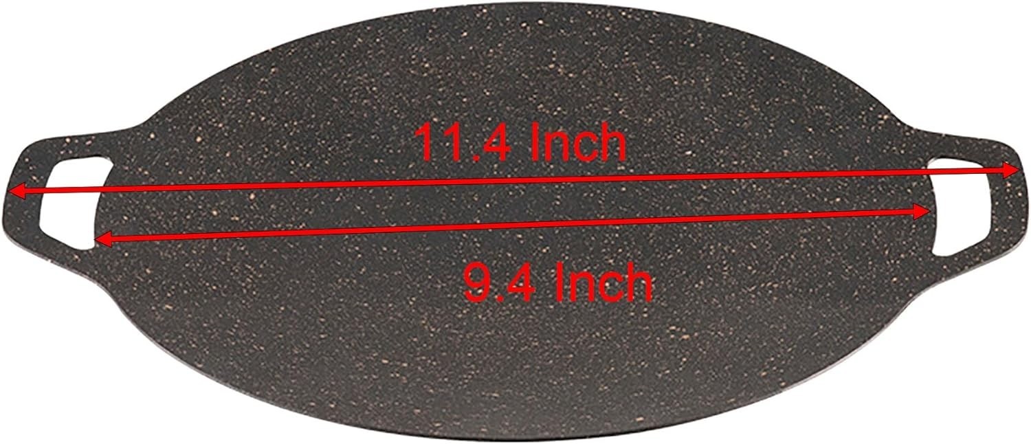 Elegant 9.4-Inch Non-stick Iron Grill Pan – Perfect for BBQs at Home & Outdoors