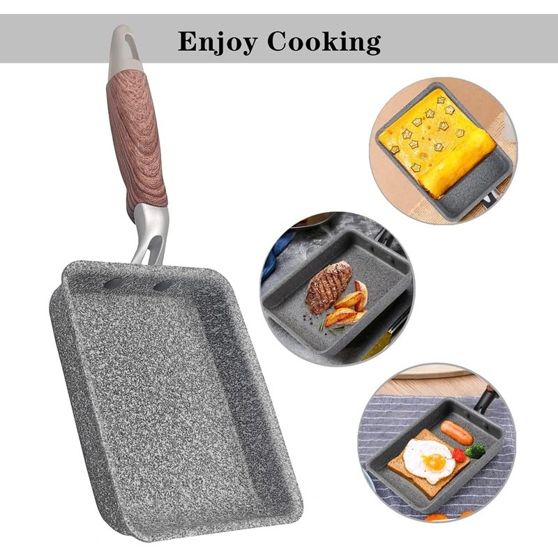 Japanese Omelet Pan Set Nonstick Cooking Tools Induction Electric Stove Cookware