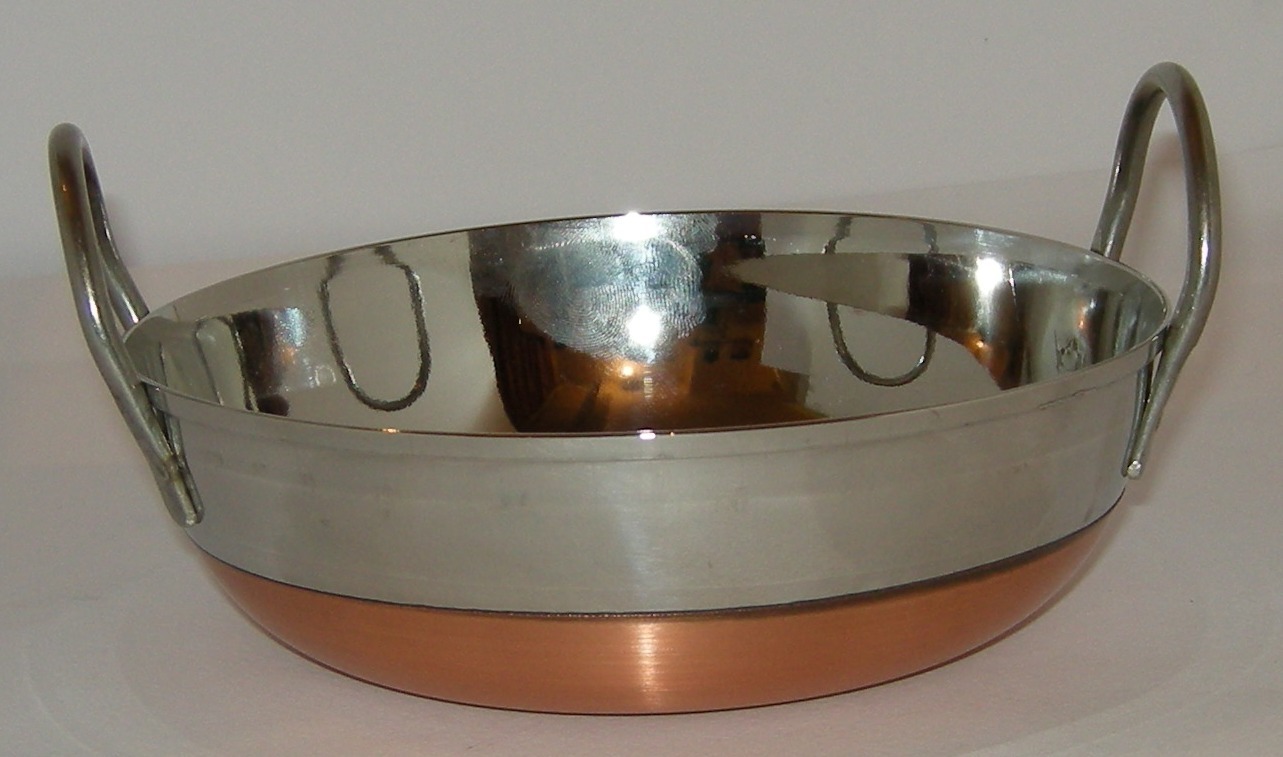 Frying Pan s/s Copper Bottom 6″/15cm 5″/13cm Deep flat base Guaranteed quality