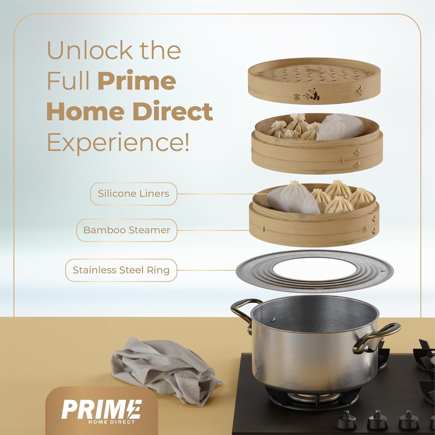 Dishwasher Safe 6.4 Inch Steamer Ring | Enhance Your Asian Cooking Experience