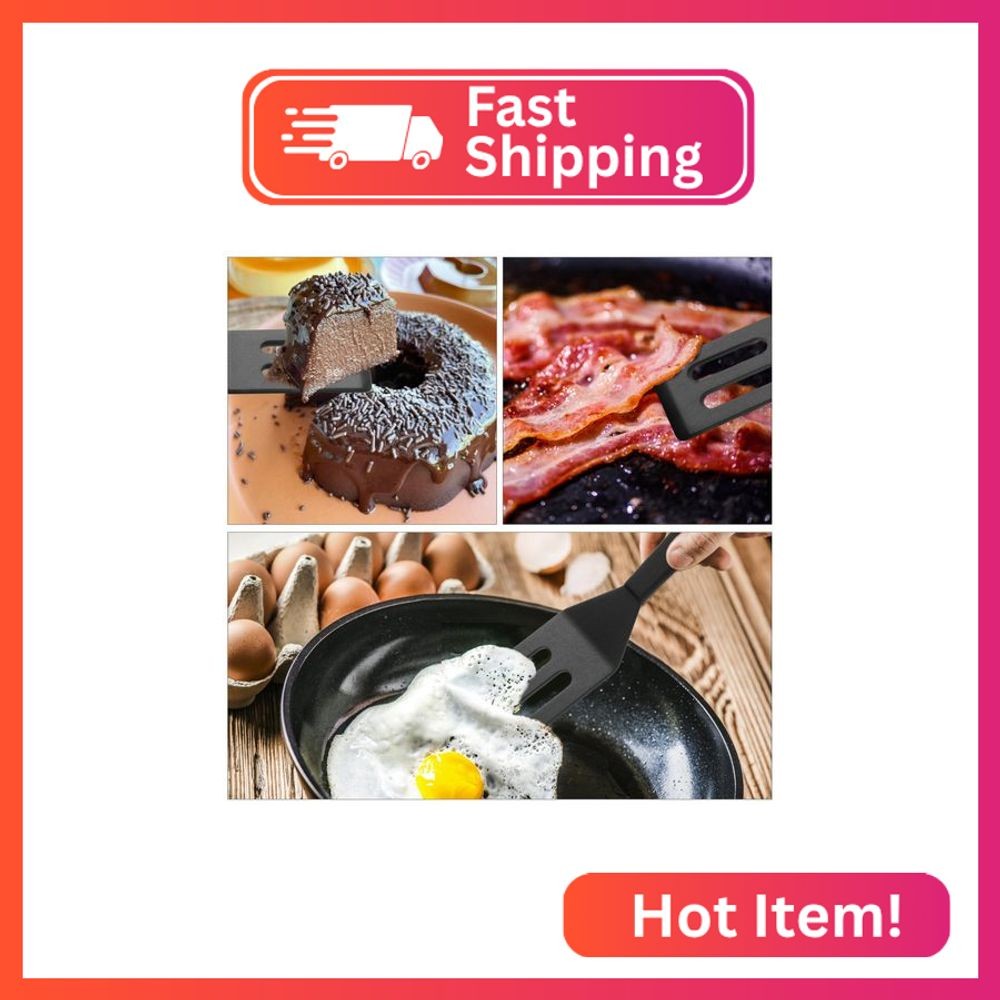 【2 Pack】Kunovo Small Spatula for Nonstick Cookware Mini Spatulas for kitchen Use
