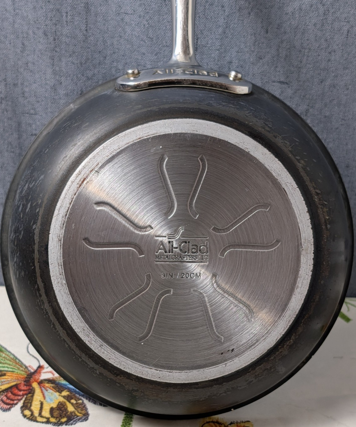 All-Clad 8 IN / 20 CM Hard-Anodized Nonstick Frying Pan Skillet Chef Used