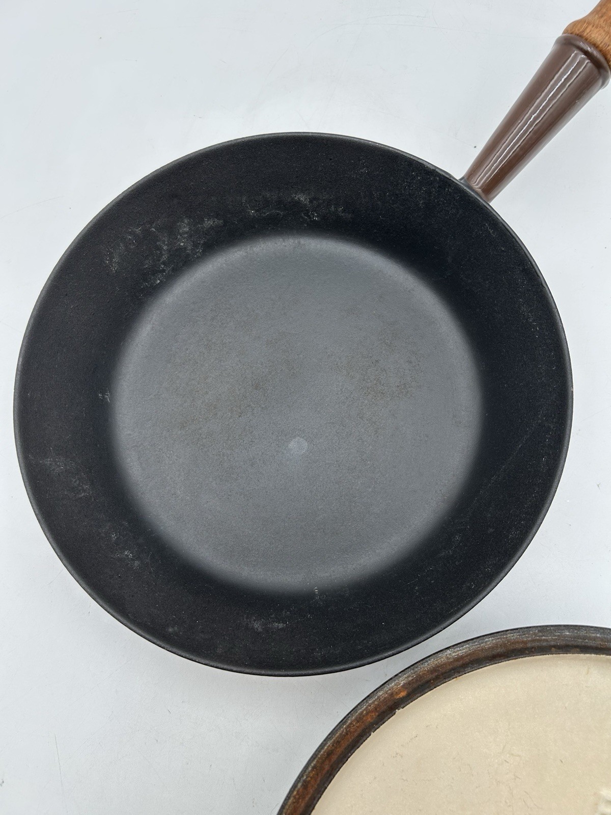 VTG ’60’s Le Creuset Brown Enameled Cast Iron 9pc Set B,24,8,18,14,16 & 4 Lids