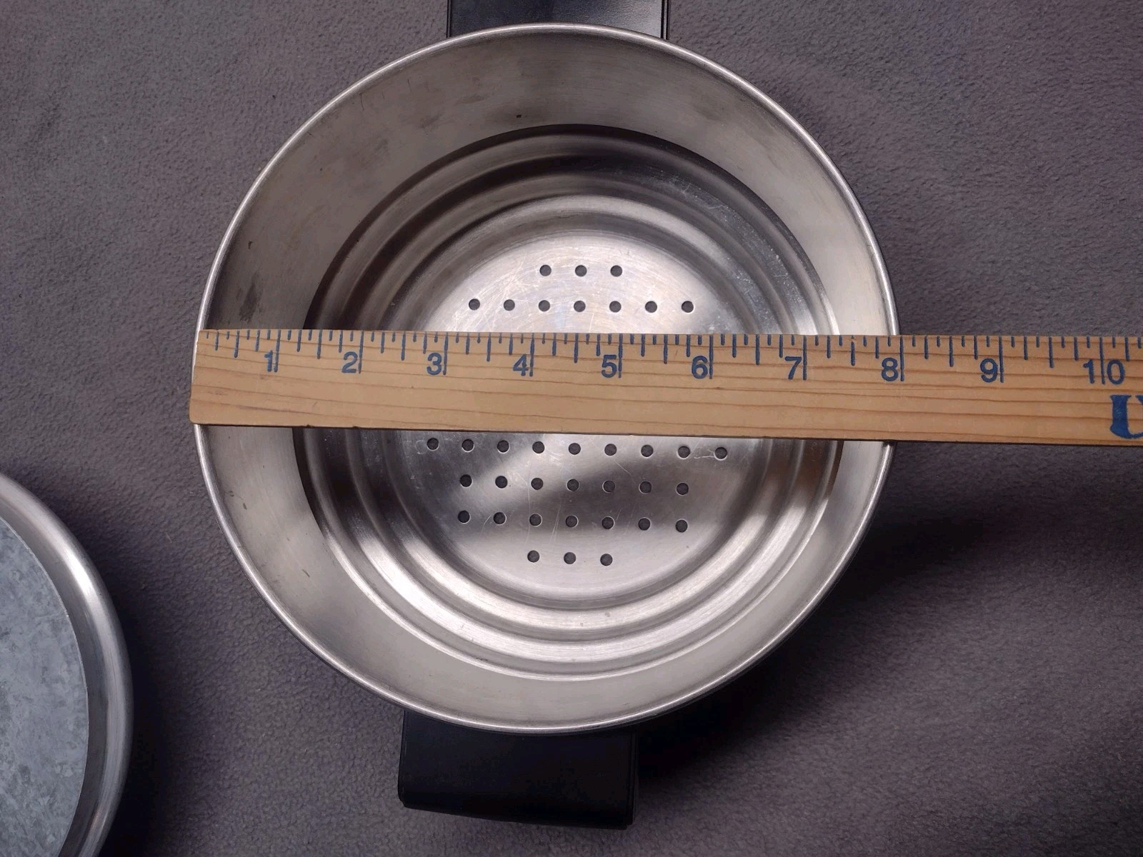 Stainless Steel Three Tier Steamer Insert Basket With Lid Unbranded