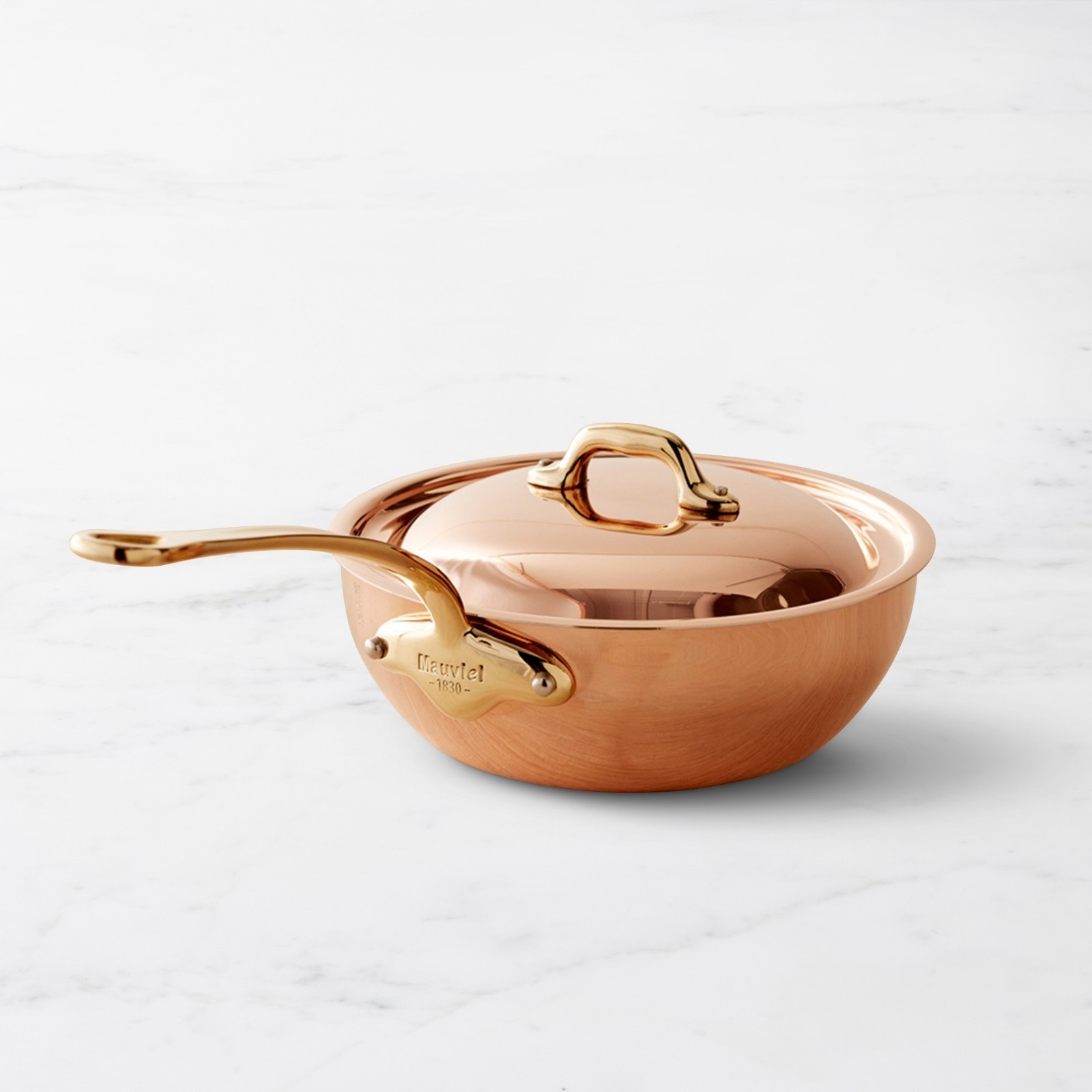 Mauviel M’150B Copper Curved Splayed Sauté Pan, Free & Fast Shipping (USA)