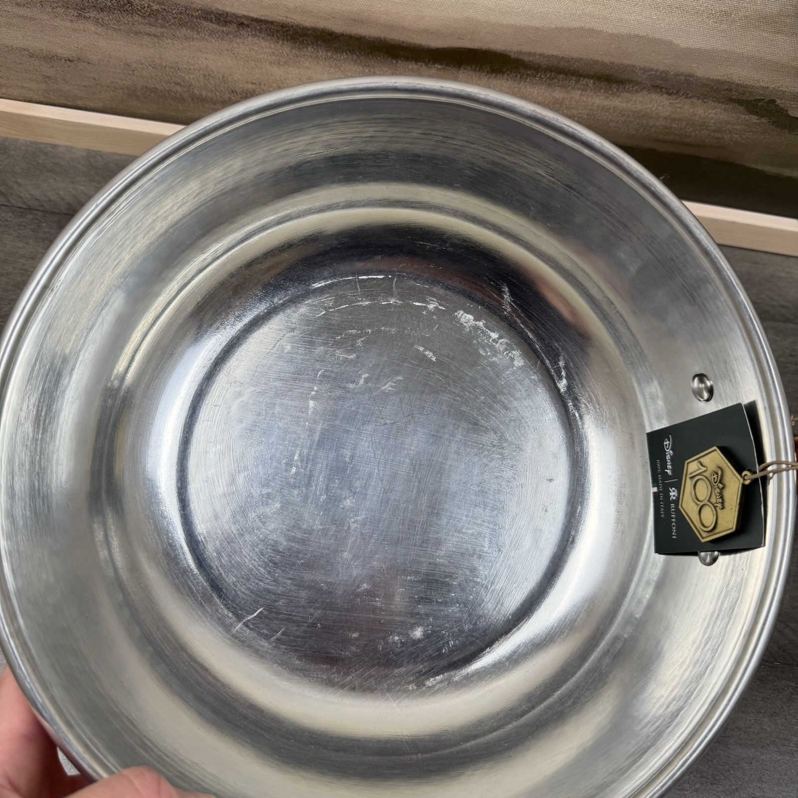 Ruffoni Historia Disney Hammered Copper Chef Pan NO/Lid Scuffed Tarnished Read