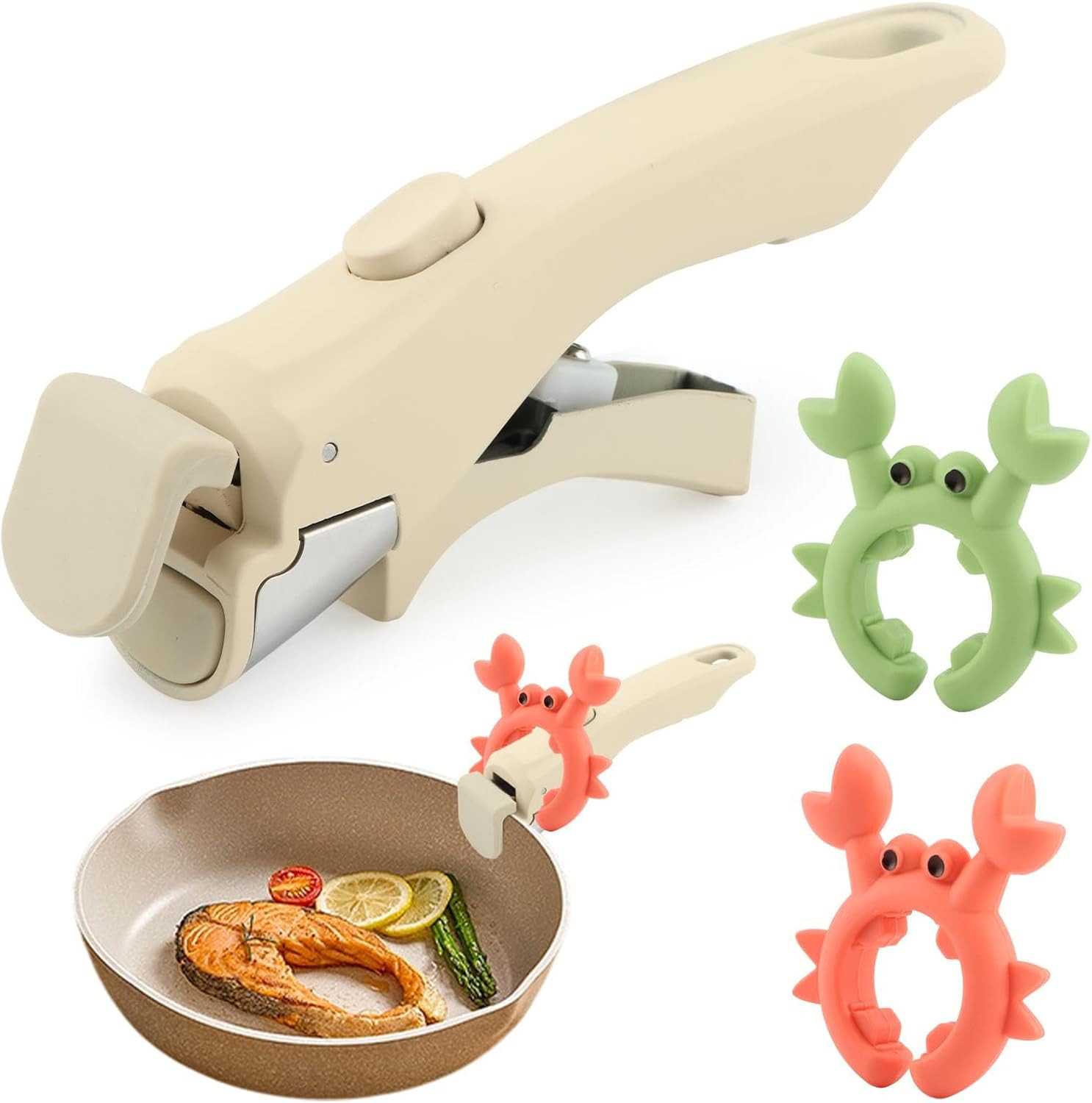Removable Pot Handle 2pcs Universal Heat-Resistant Replacement for Pans