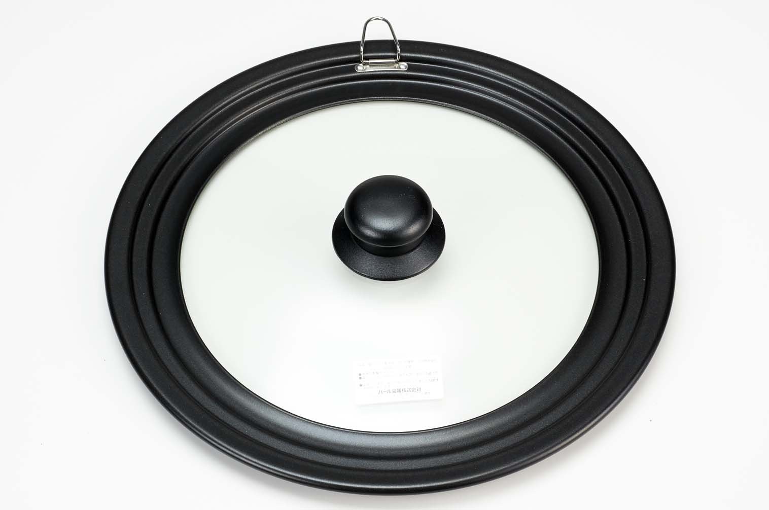 PEARL METAL Frying Pan Lid with Glass Window for 24~28cm Frying Pan Cover Oil Pa
